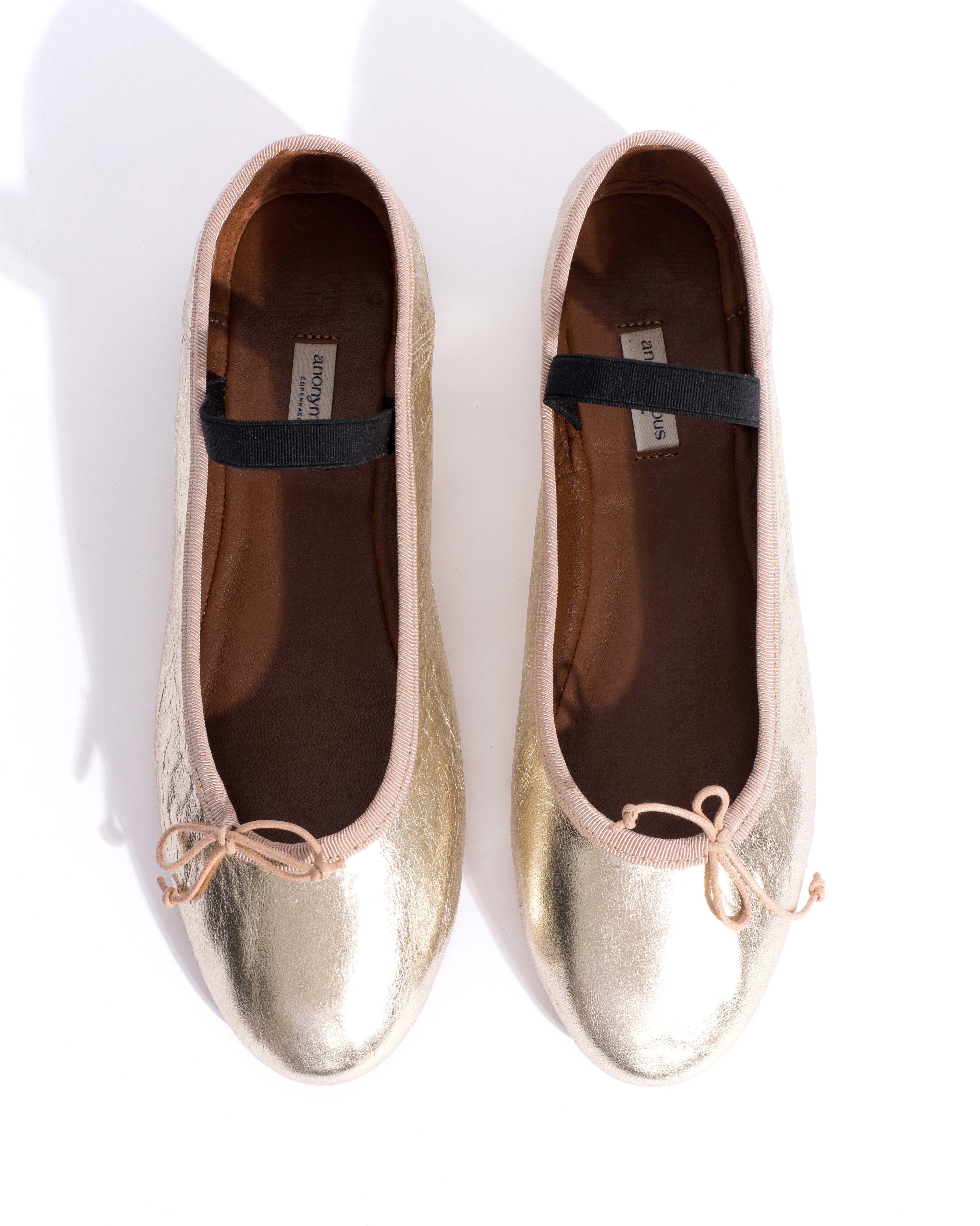Rhina Grained metallic lamb Champagne