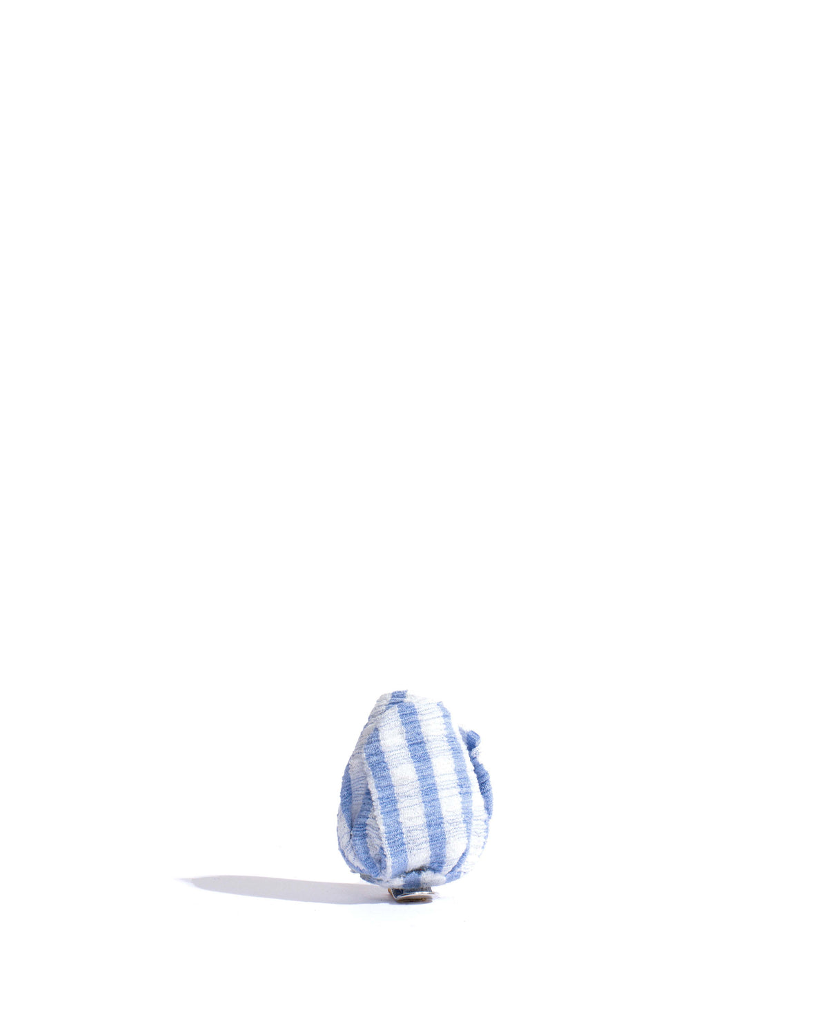 Tulip shoe clip Pleated gingham Bubble blue