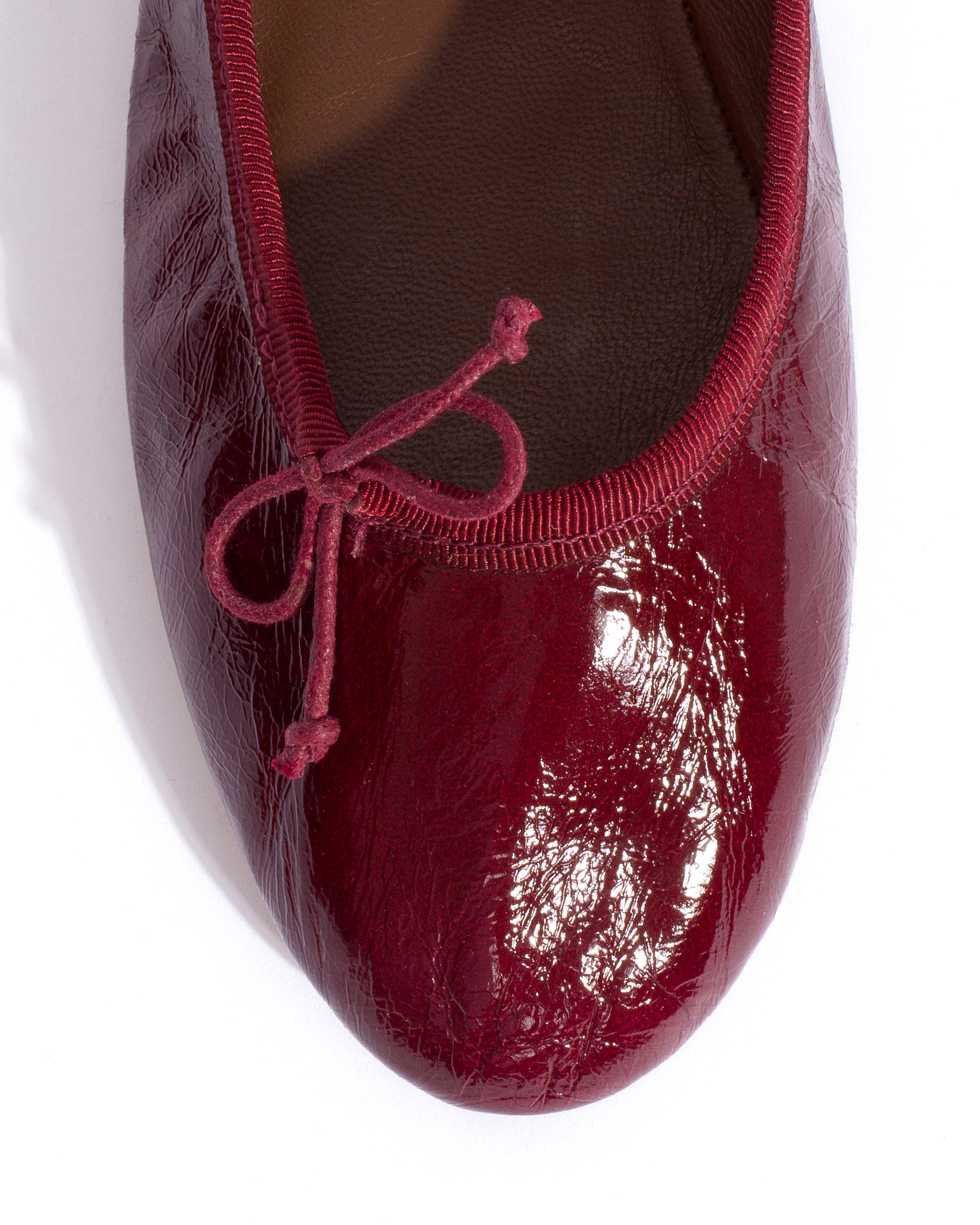 Rhina Crinkled polished goat Pomegranate