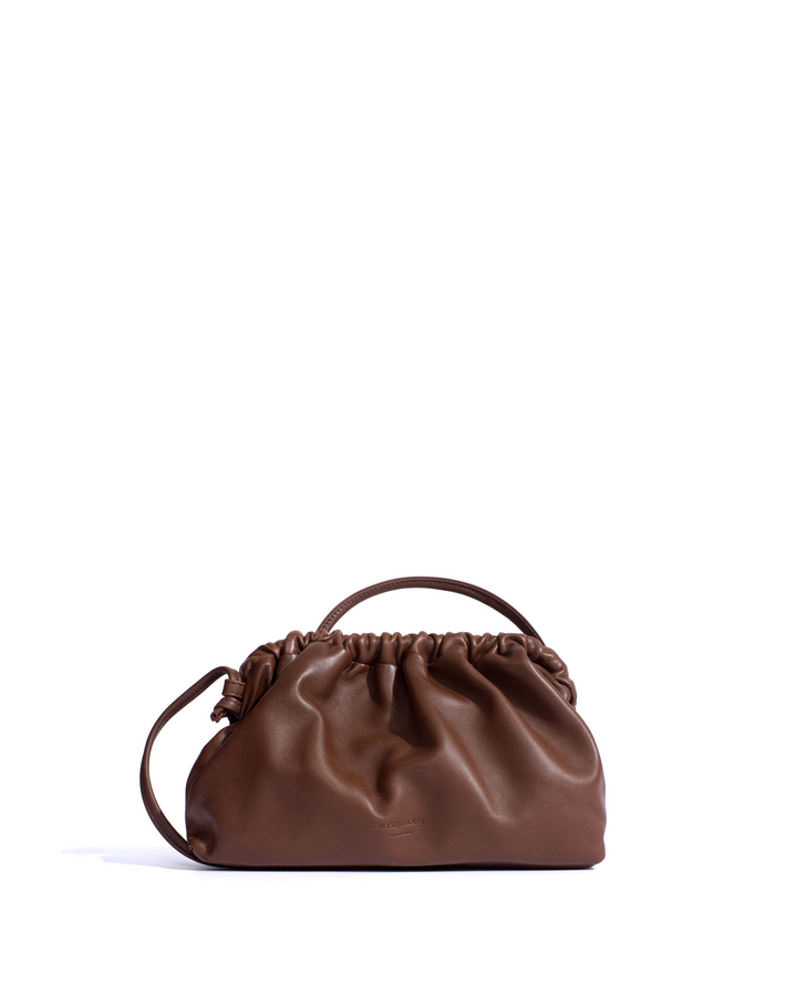 anonymous copenhagen Hally grand cloud bag Shiny lamb Chocolate