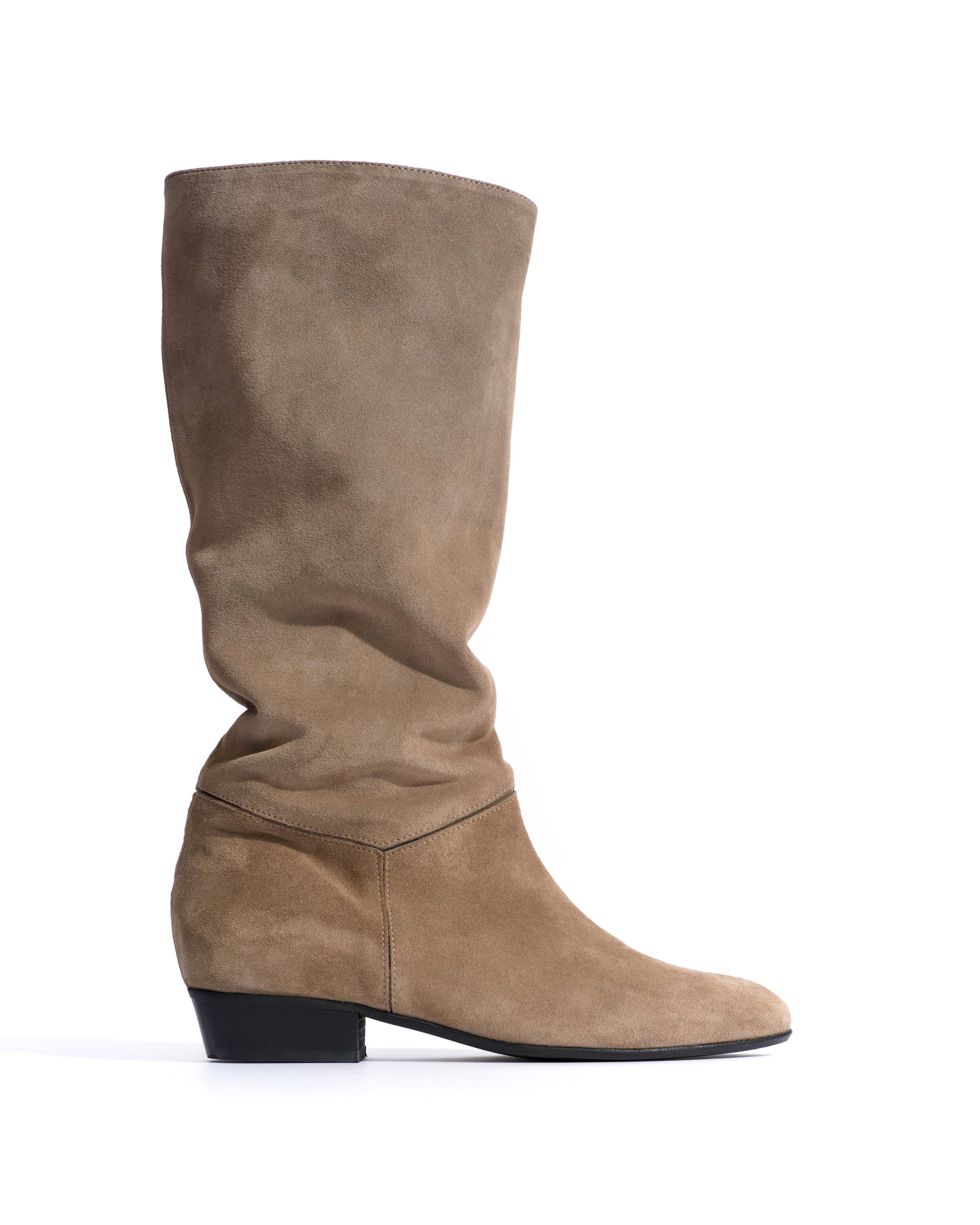 Jasmina 20 Calf suede & sleek leather Mushroom