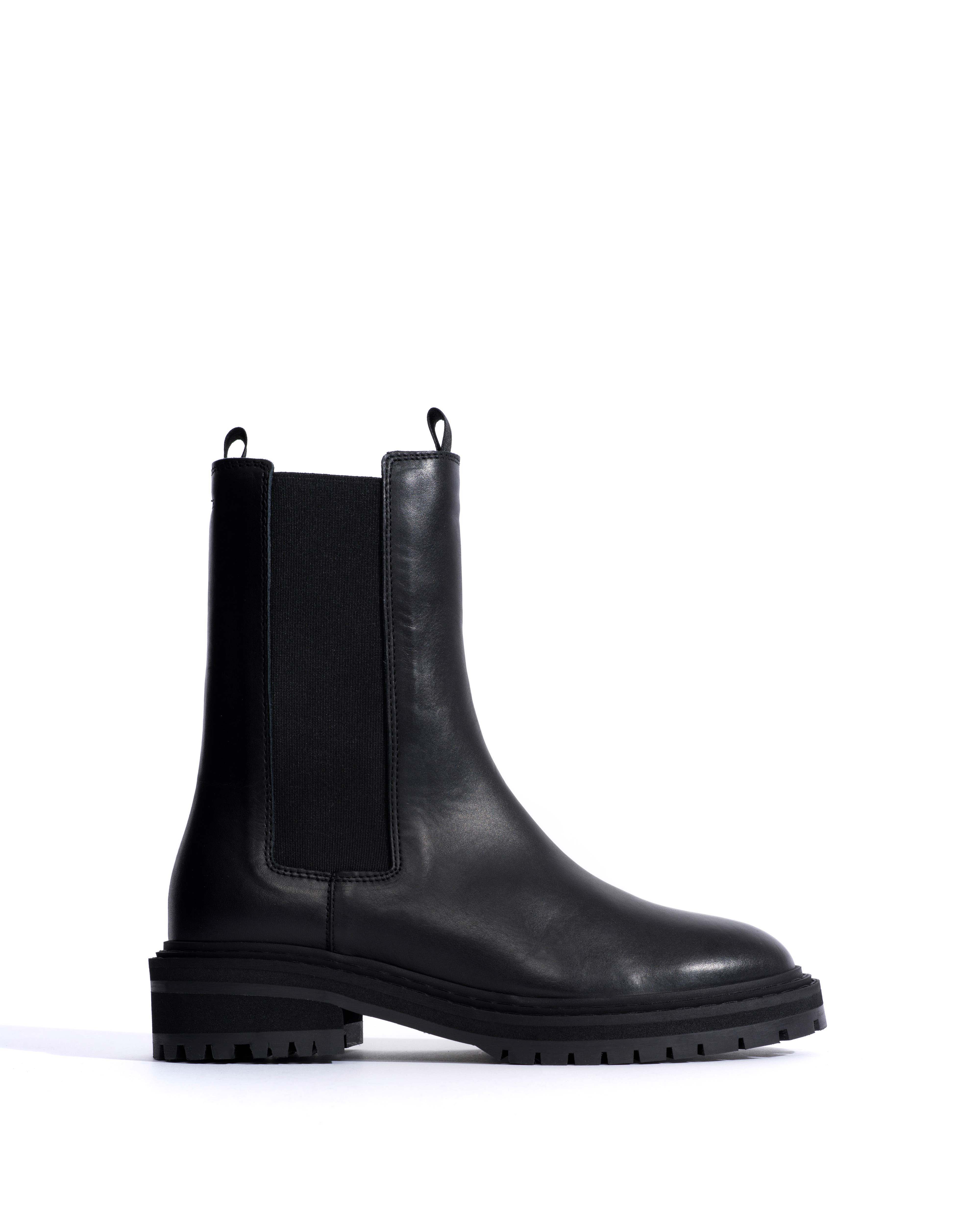 Haily high cut Soft calf Black