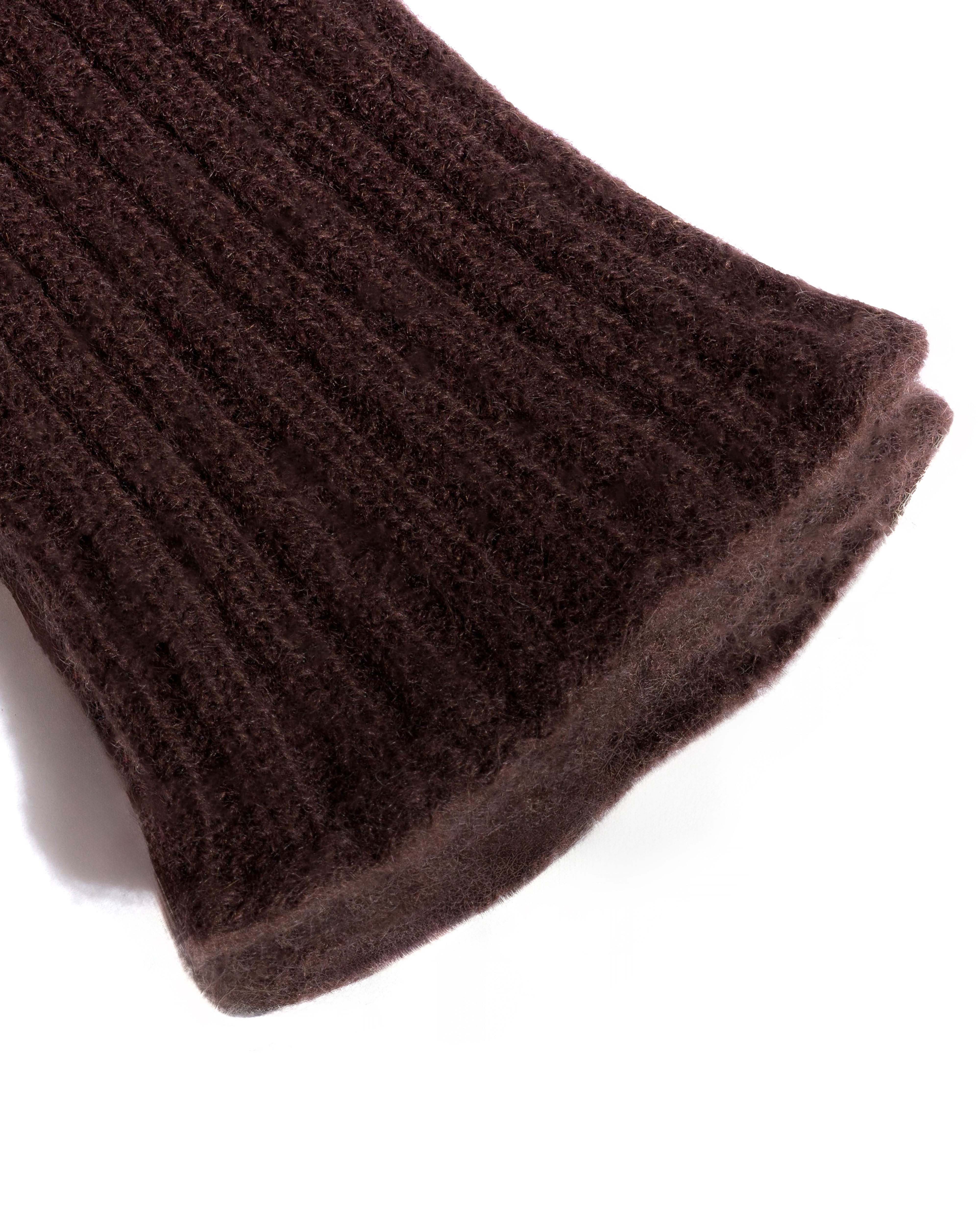 Bianca cashmere gloves 100% cashmere Coffee brown