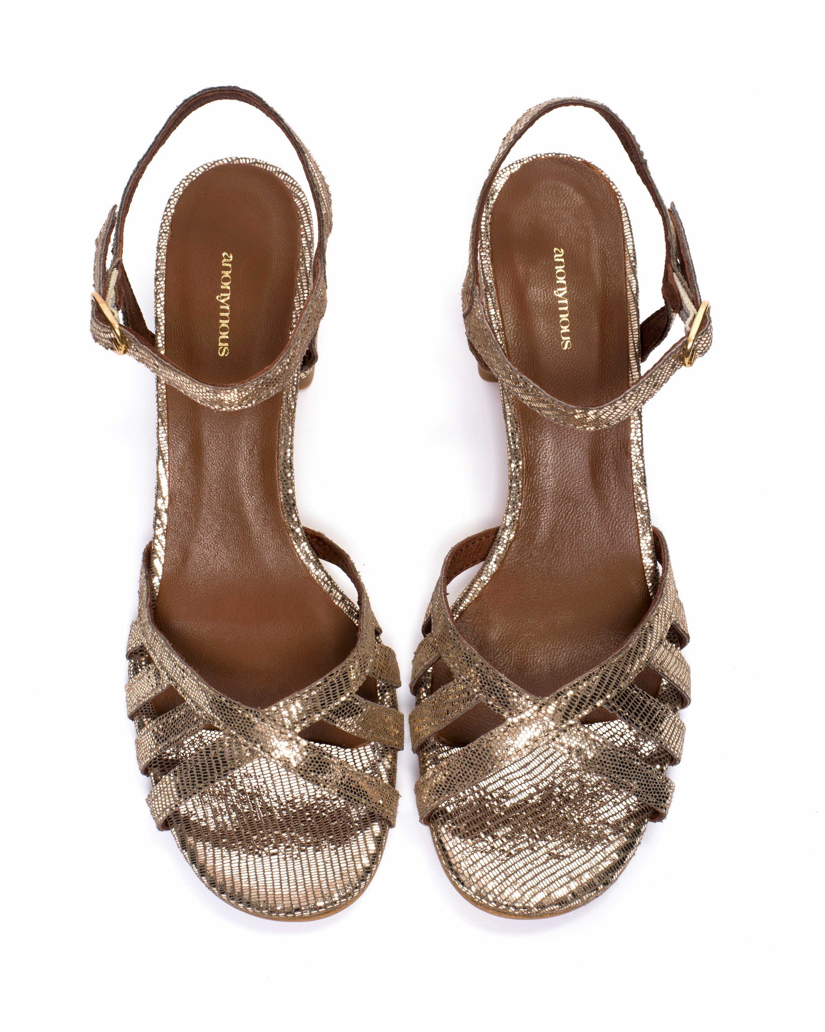 Issi 55 Lizard metallic goat Vintage champagne - Anonymous Copenhagen