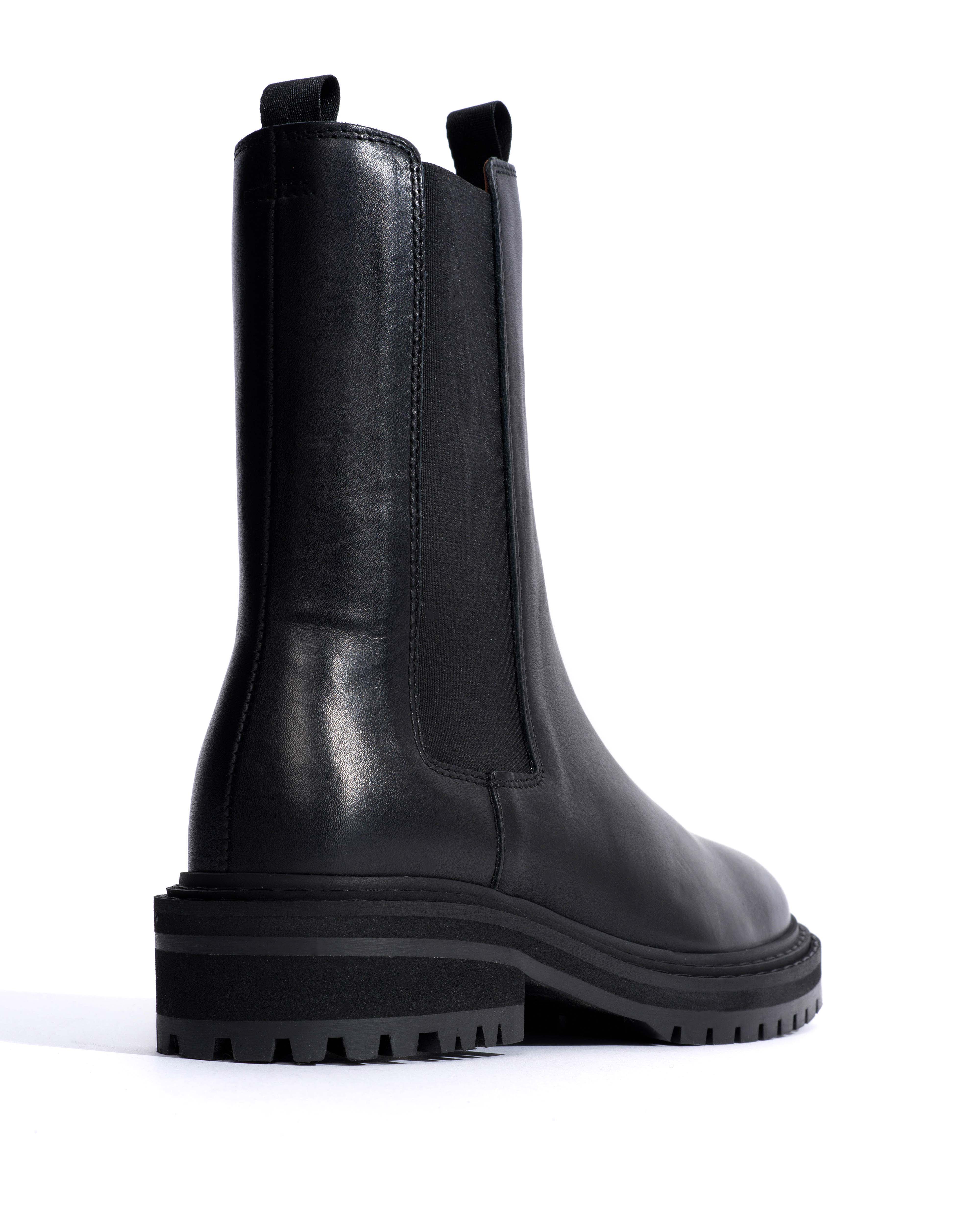 Haily high cut Soft calf Black