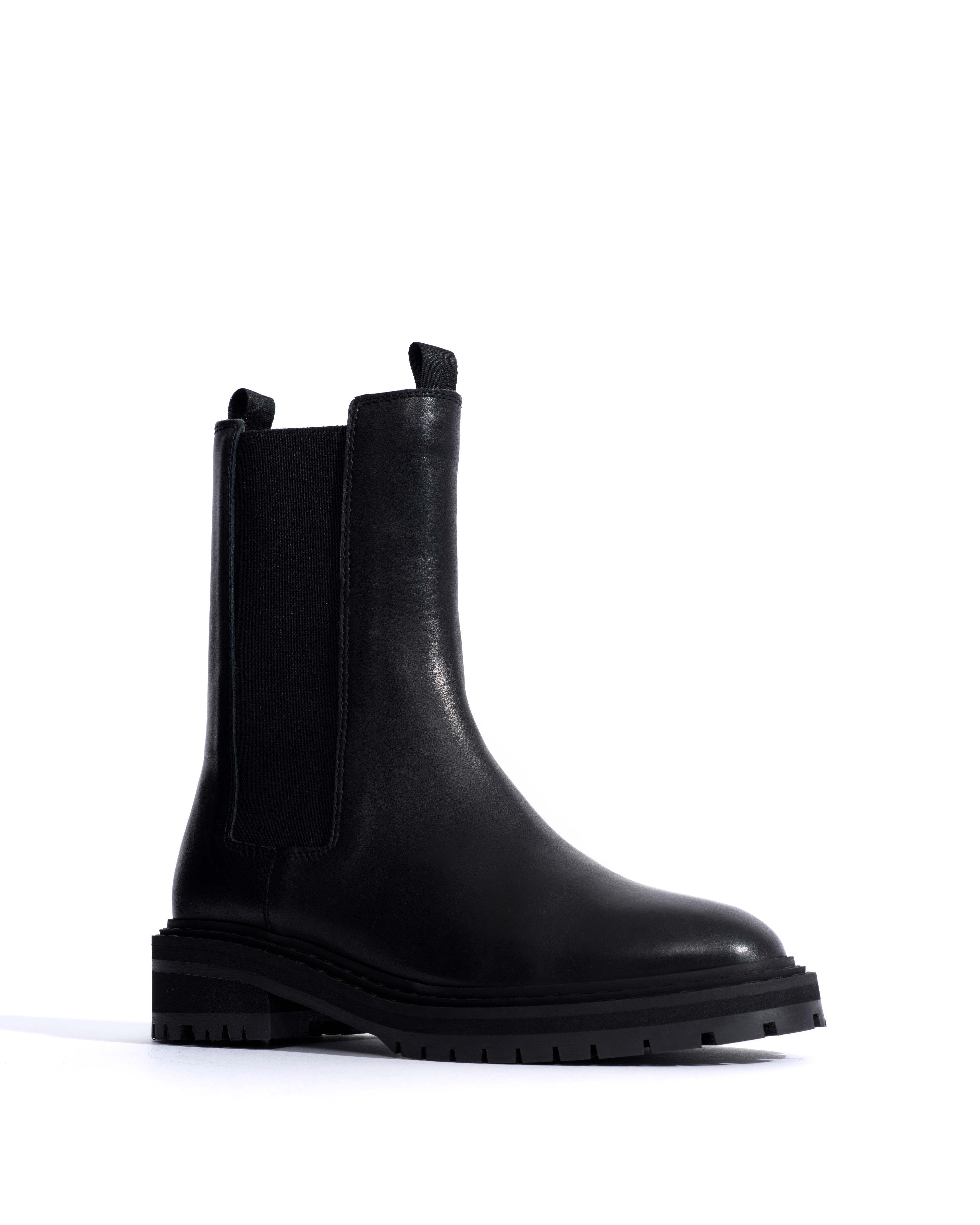 Haily high cut Soft calf Black