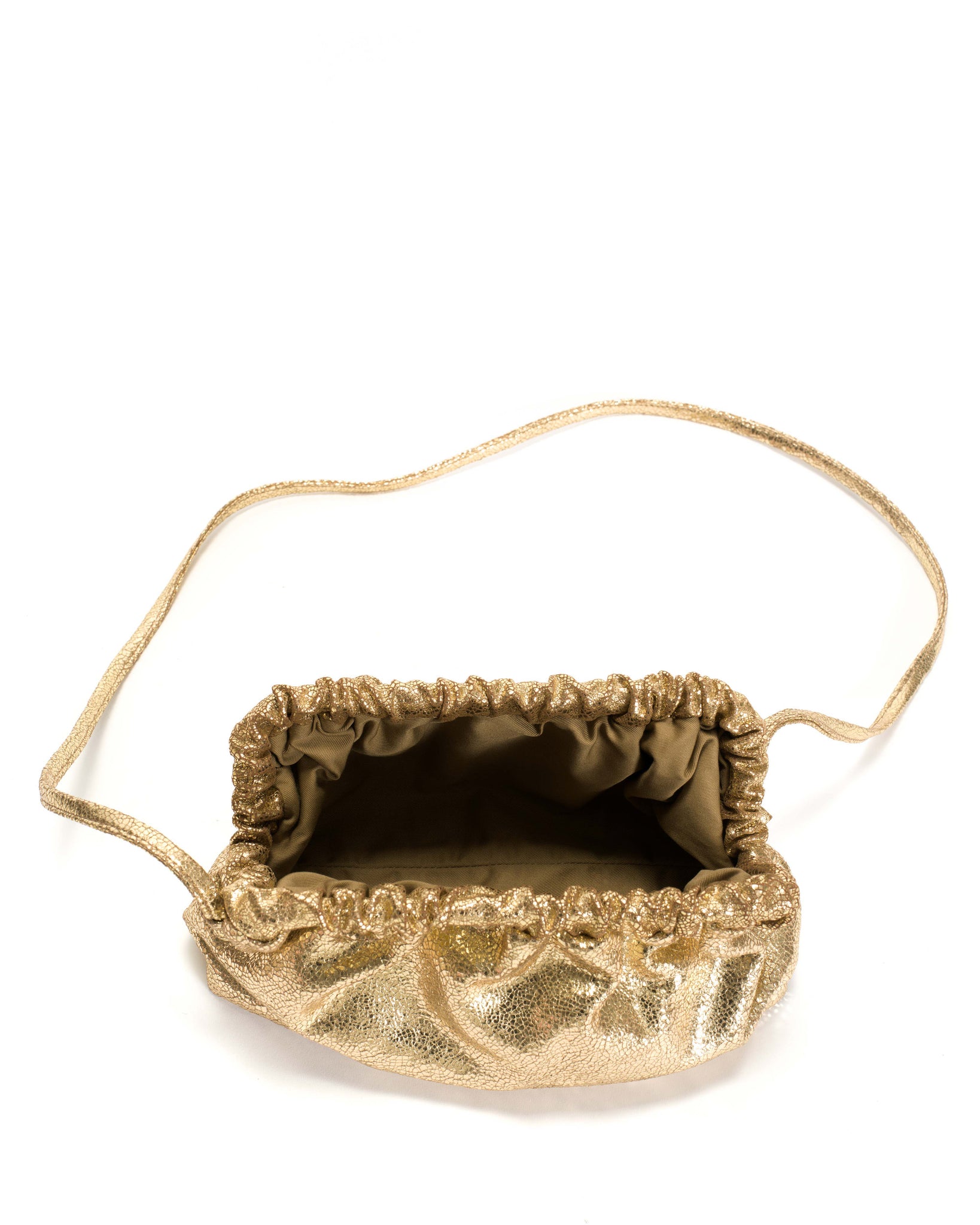 Hally grand cloud bag Crackled metallic goat Gold - Anonymous Copenhagen