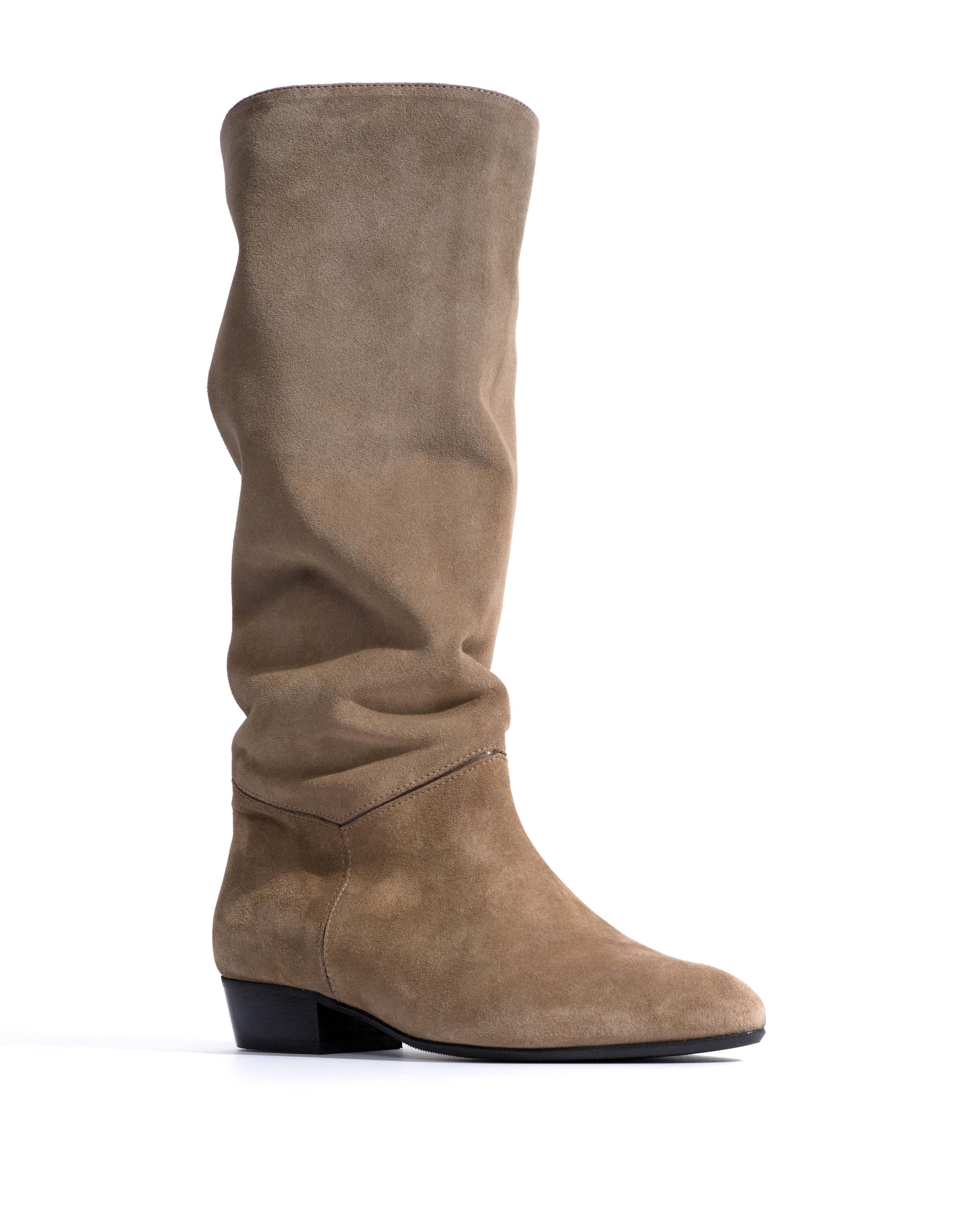 Jasmina 20 Calf suede & sleek leather Mushroom