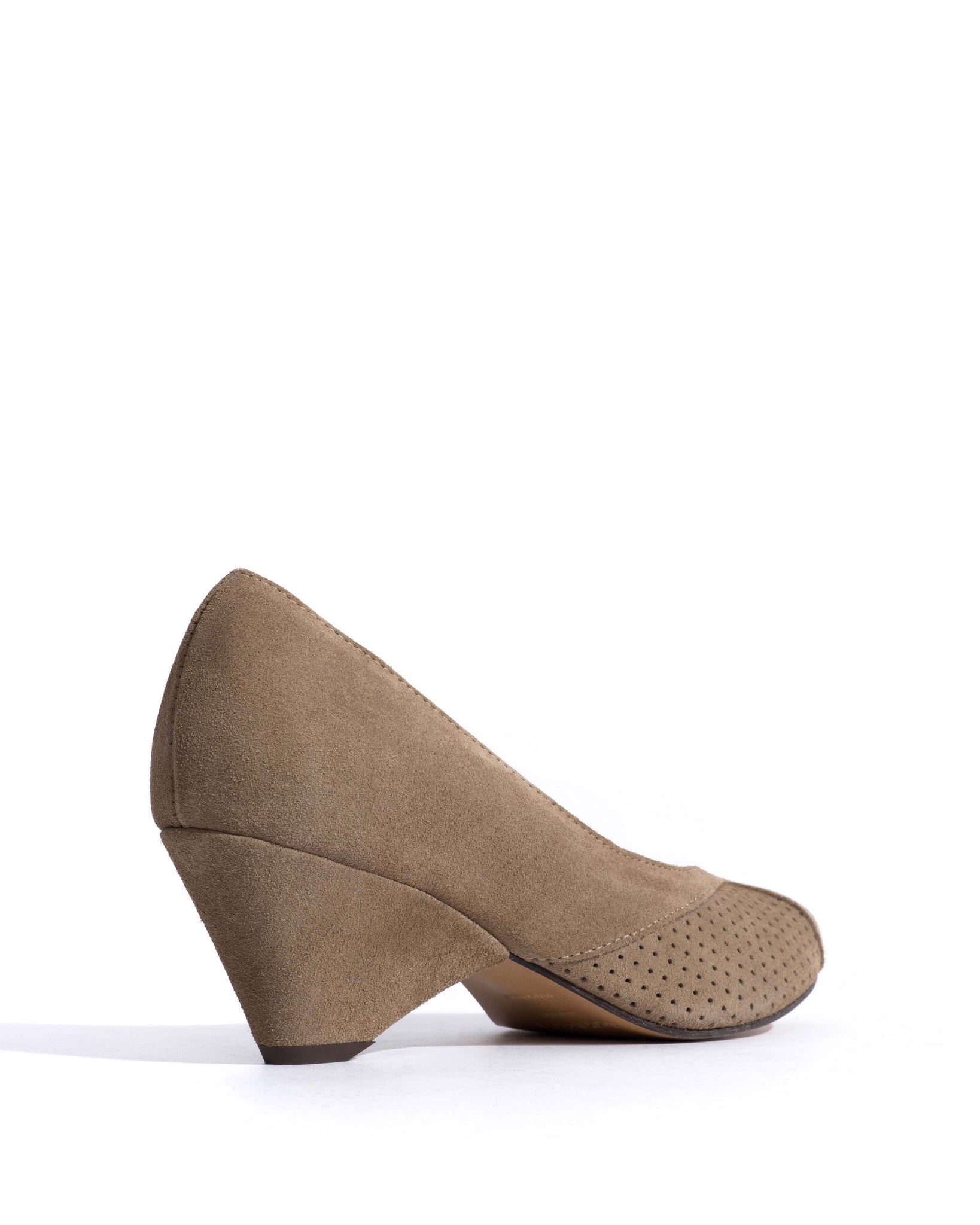 Tiffany triangle Calf suede Mushroom - Anonymous Copenhagen Heels