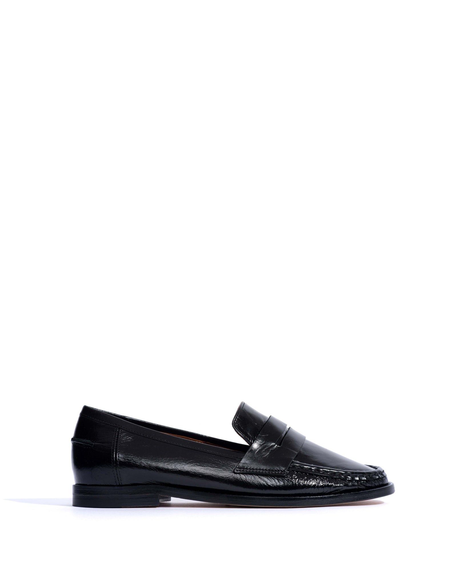 Jesha Crinkled soft calf Black - Anonymous Copenhagen Flat-loafers & ballerinas & pumps