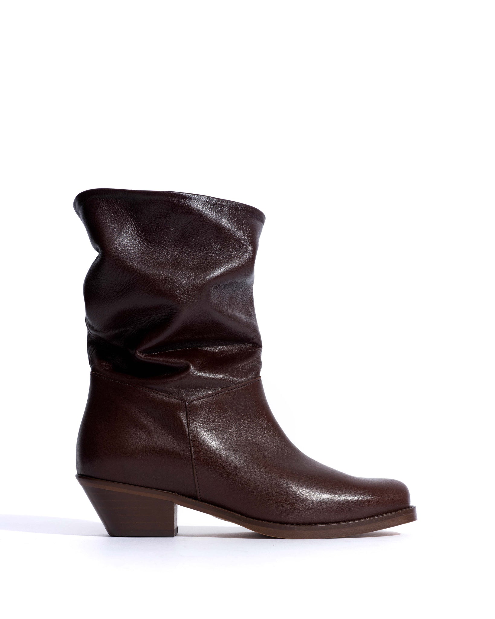 Patricia Vegetal soft calf & suede leather Coffee brown & chocolate
