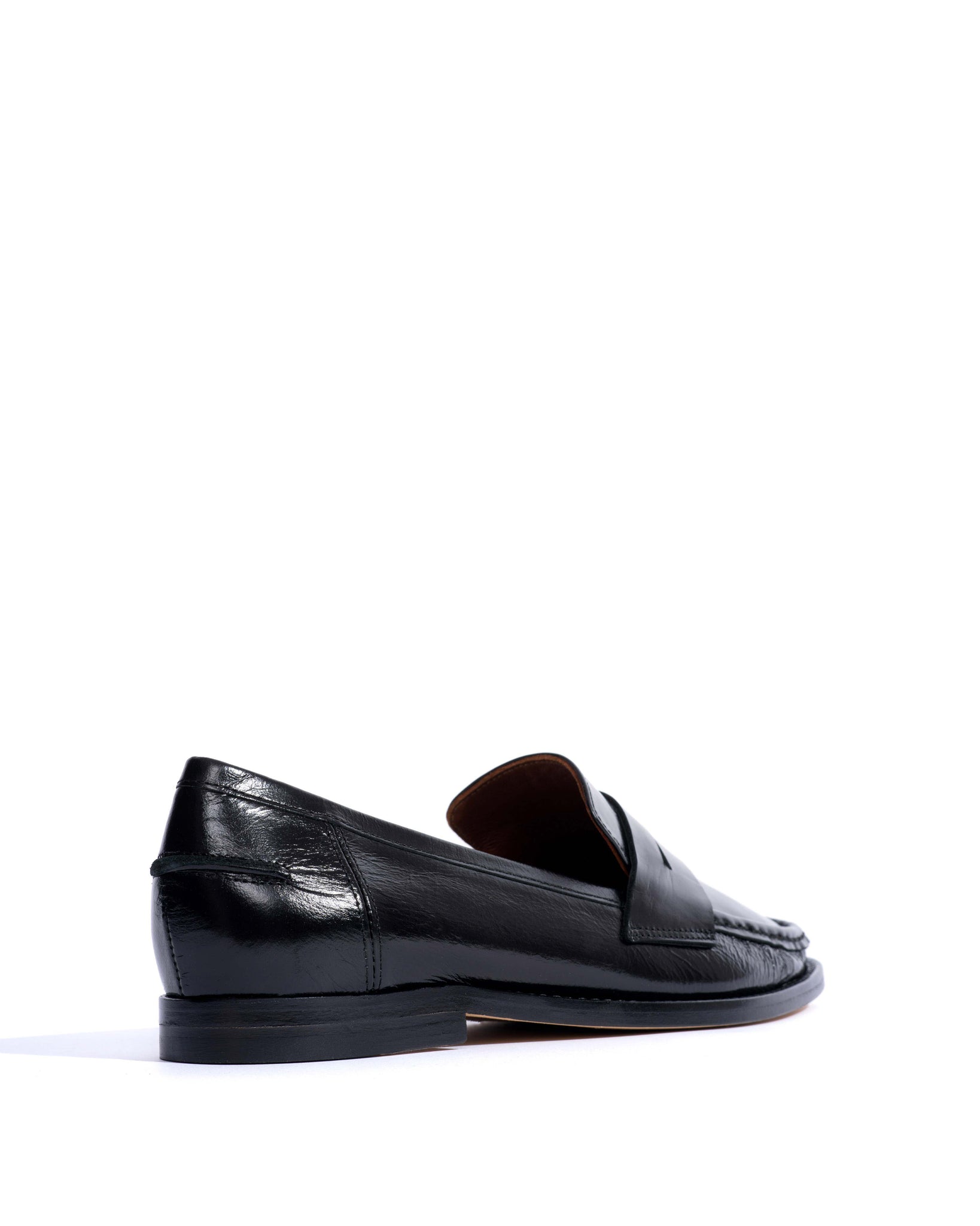 Jesha Crinkled soft calf Black - Anonymous Copenhagen Flat-loafers & ballerinas & pumps
