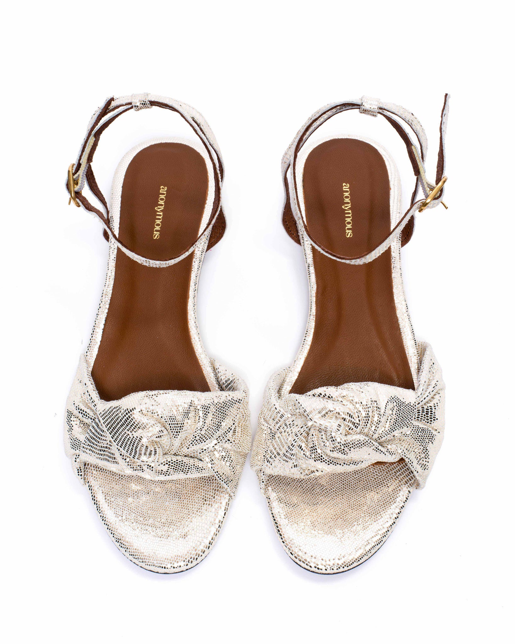 Aliza 10 Lizard metallic goat Champagne - Anonymous Copenhagen