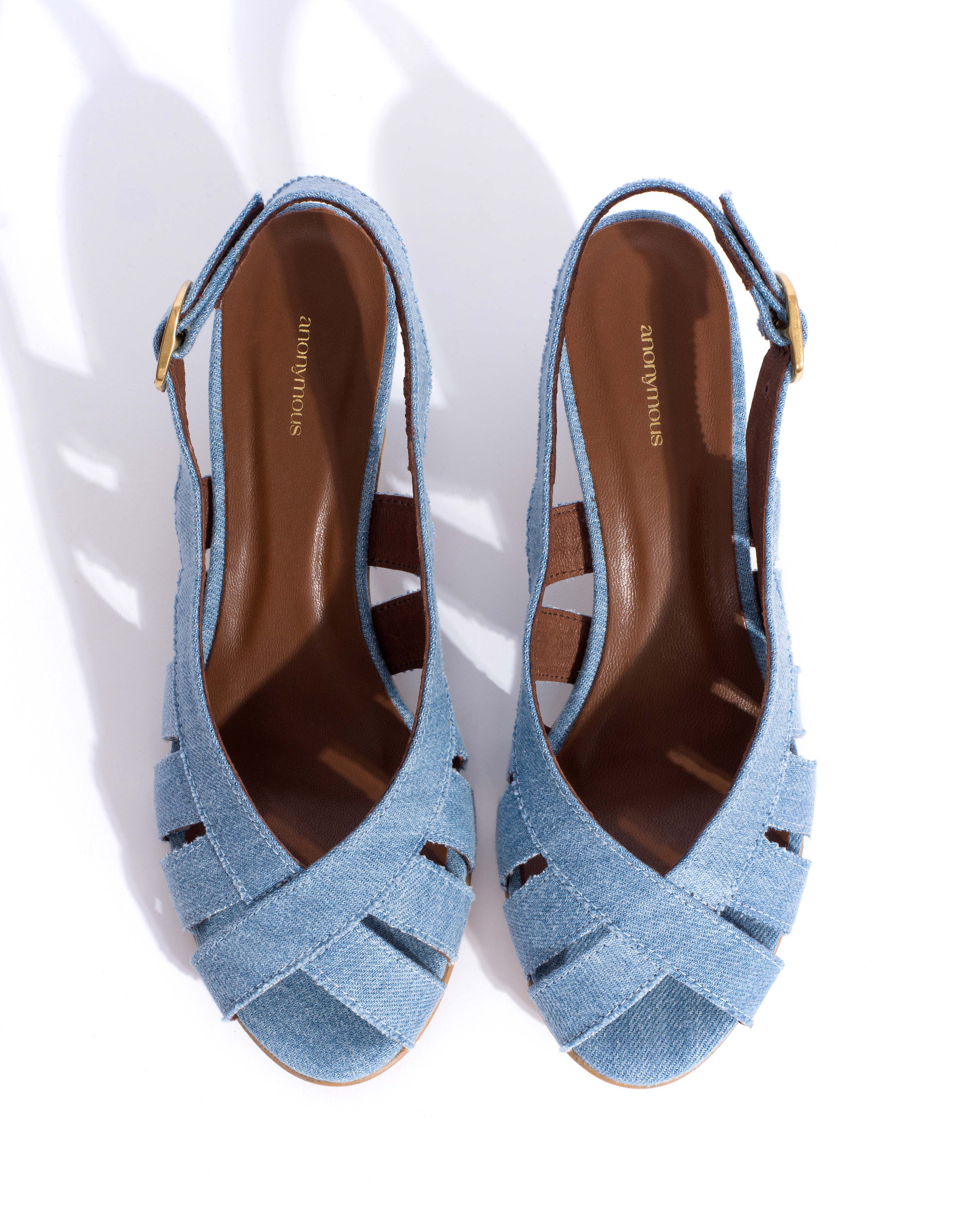 Sophie 50 stiletto Denim Washed blue