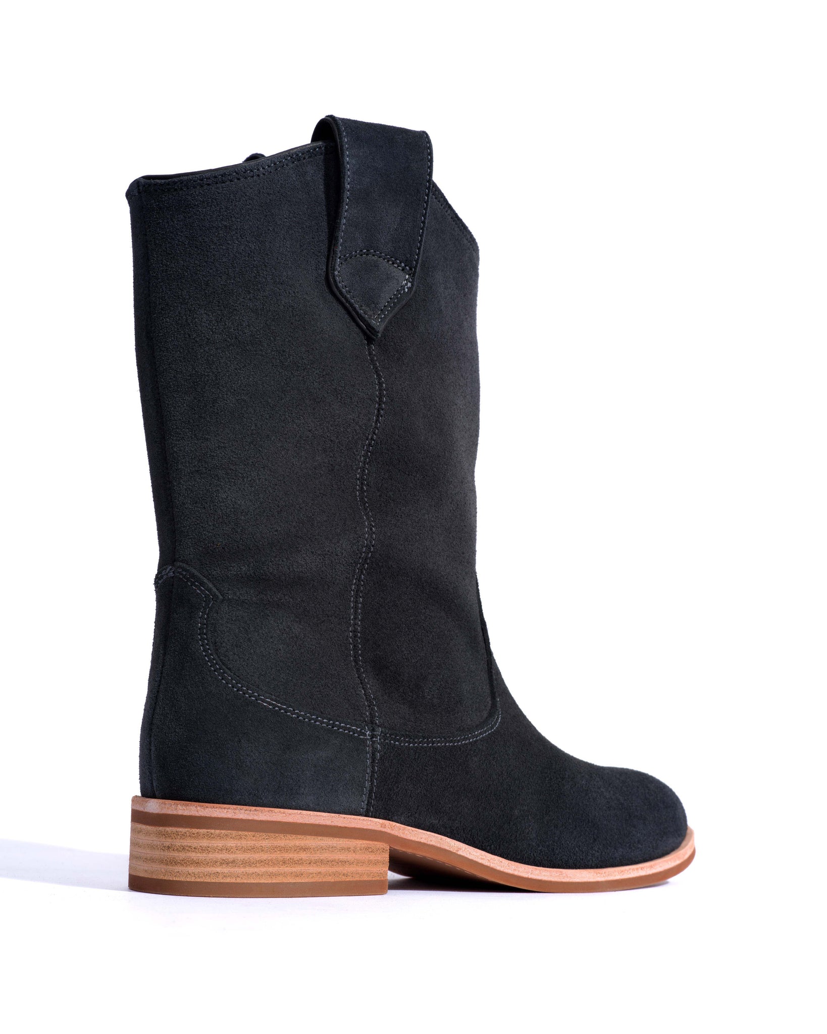 Claudia Calf suede Off black