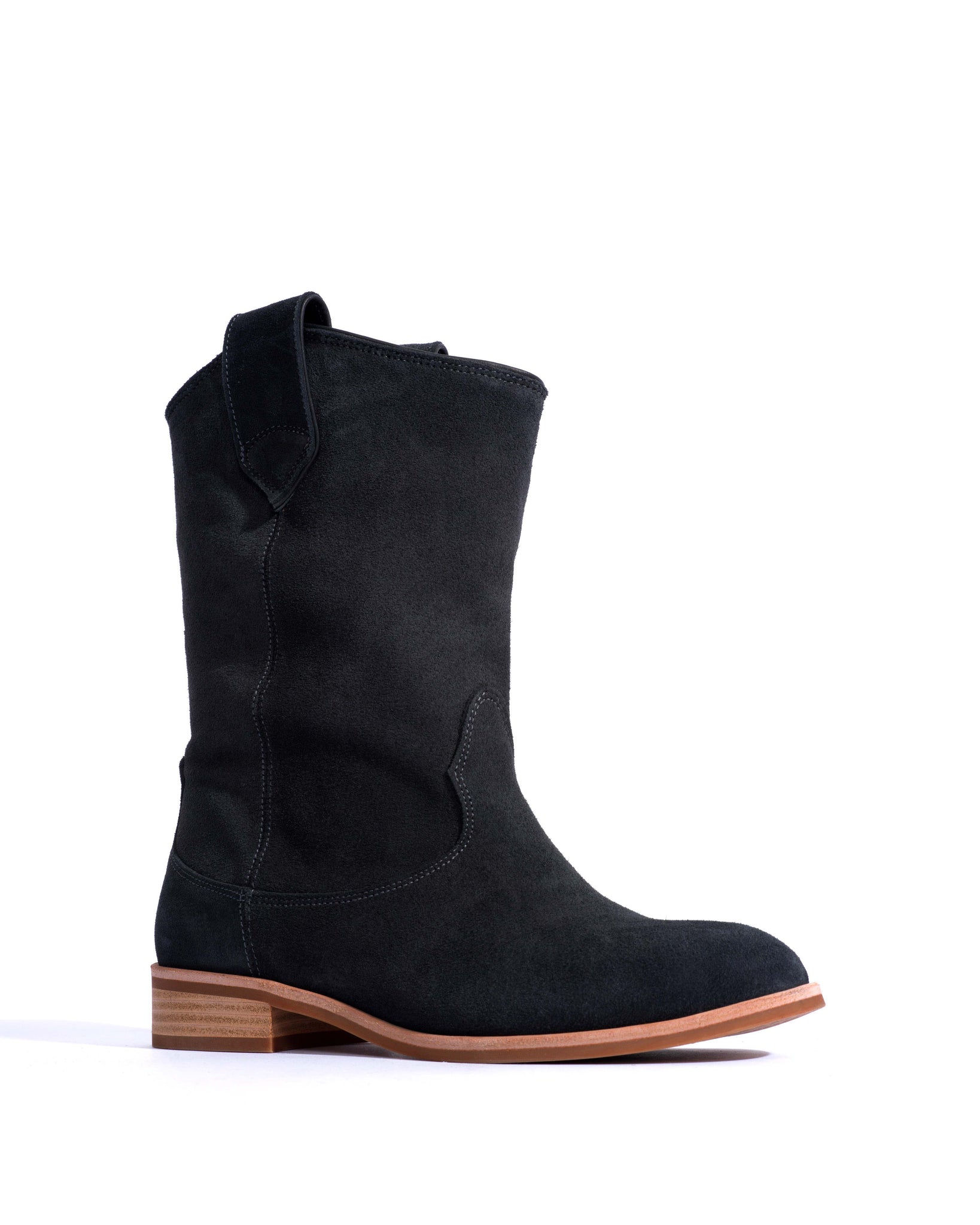 Claudia Calf suede Off black