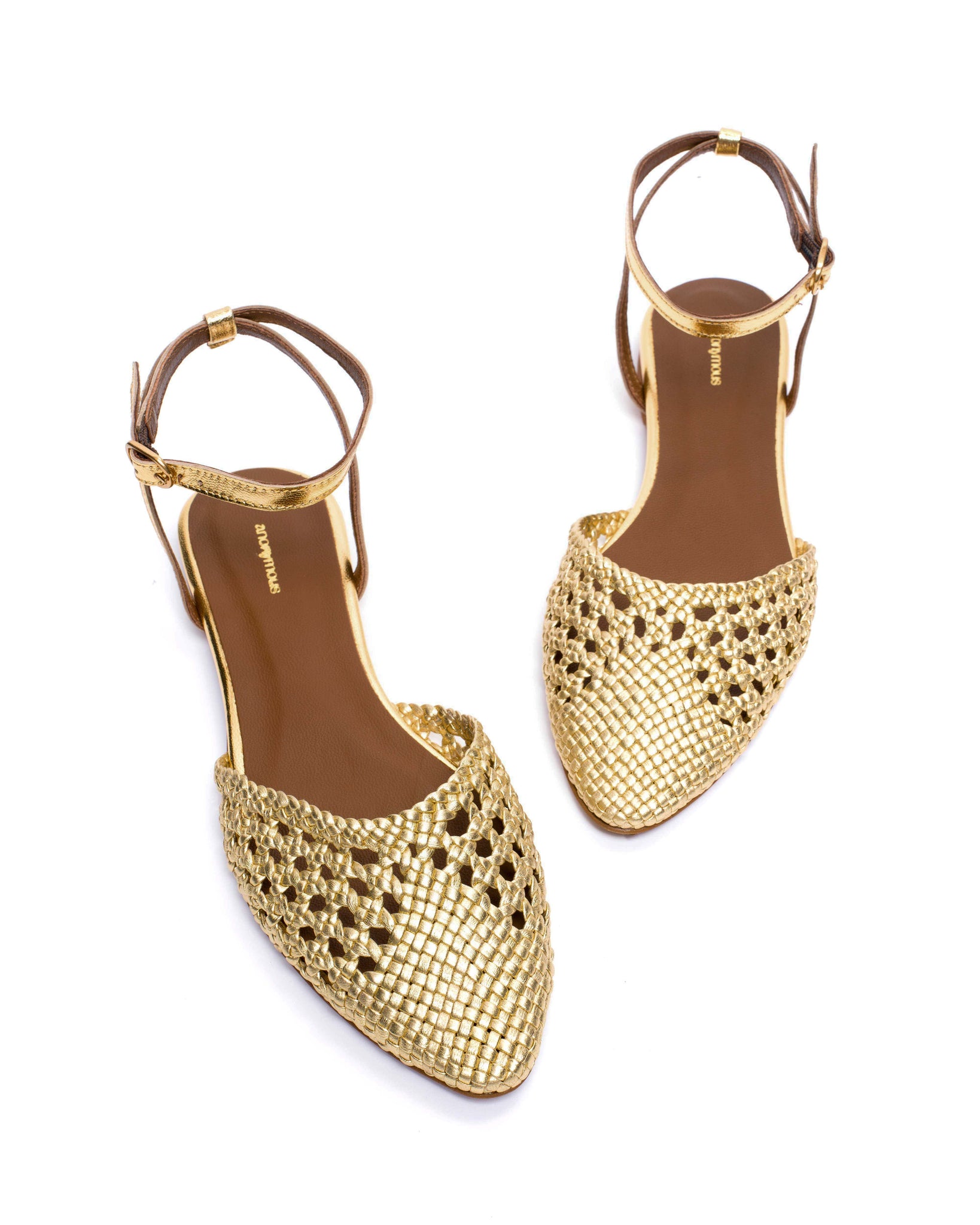 Senara 10 Hand-braided leather Gold - Anonymous Copenhagen