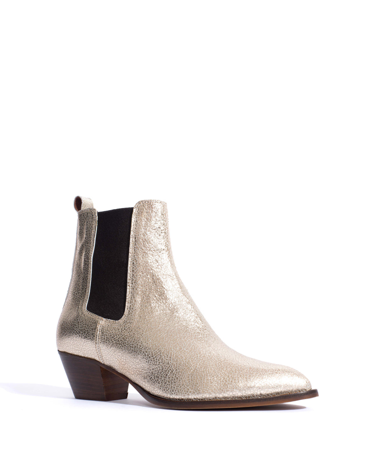 Faith Crackled metallic goat Champagne