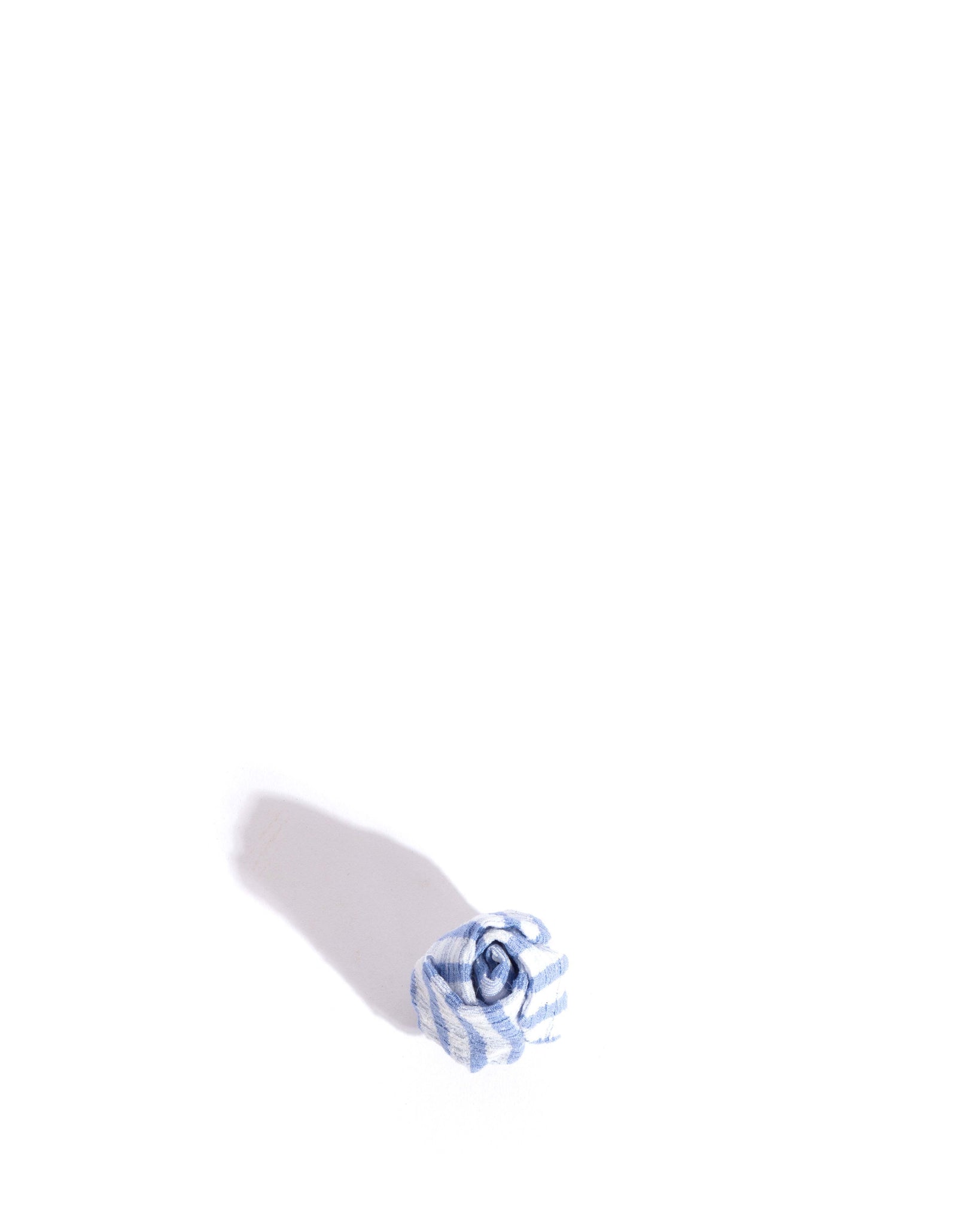 Tulip shoe clip Pleated gingham Bubble blue