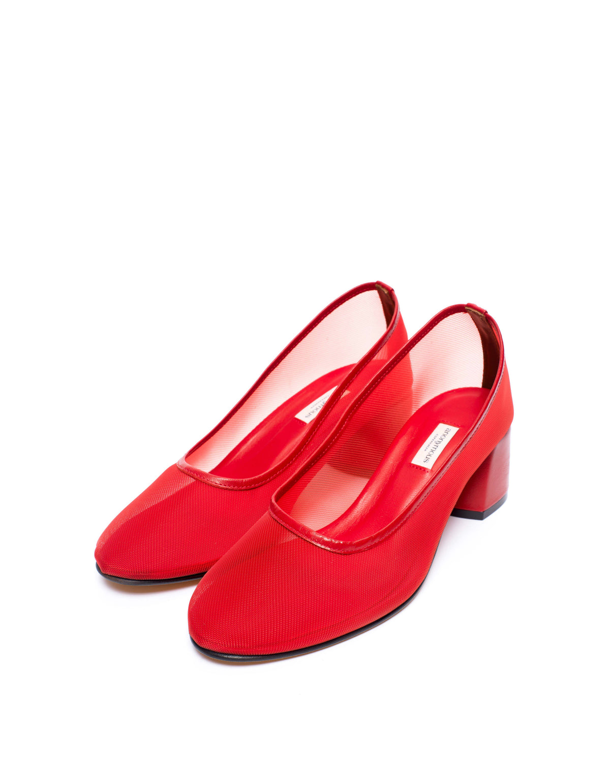 Sacha 40 mesh Shiny lamb & mesh Ruby red