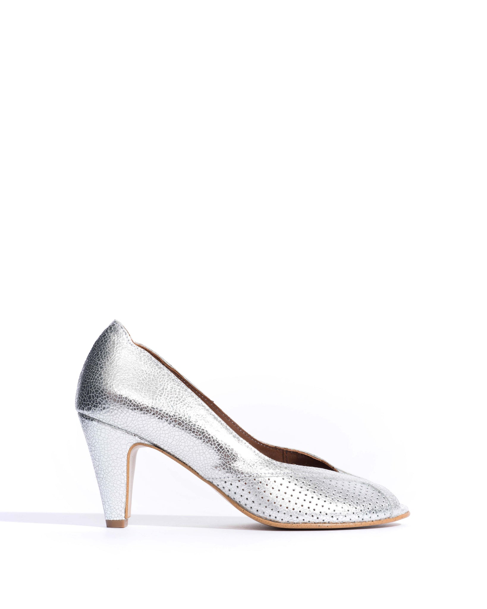 Alania Crackled metallic goat Silver - 
