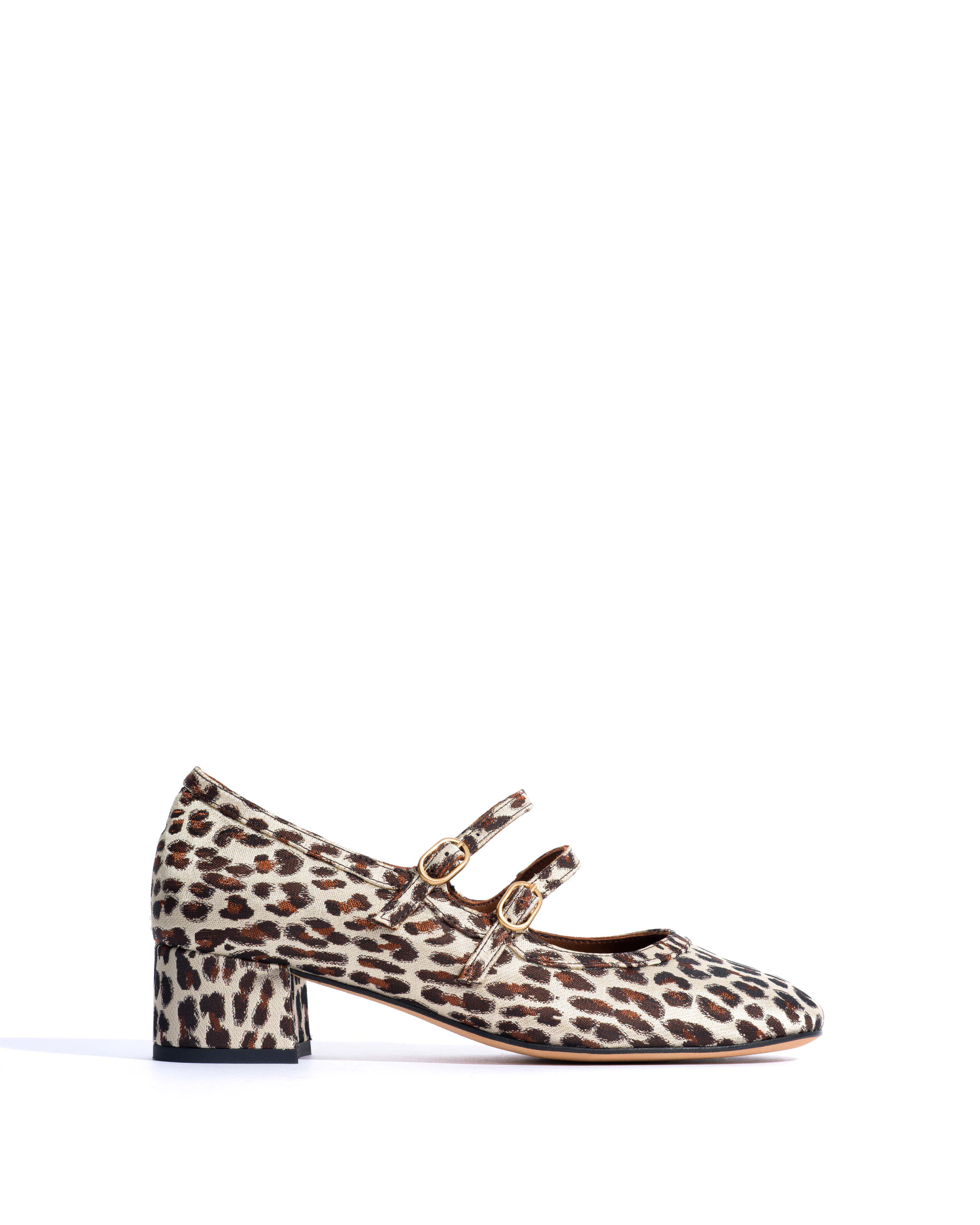 Balie 40 Vintage satin print Leopard