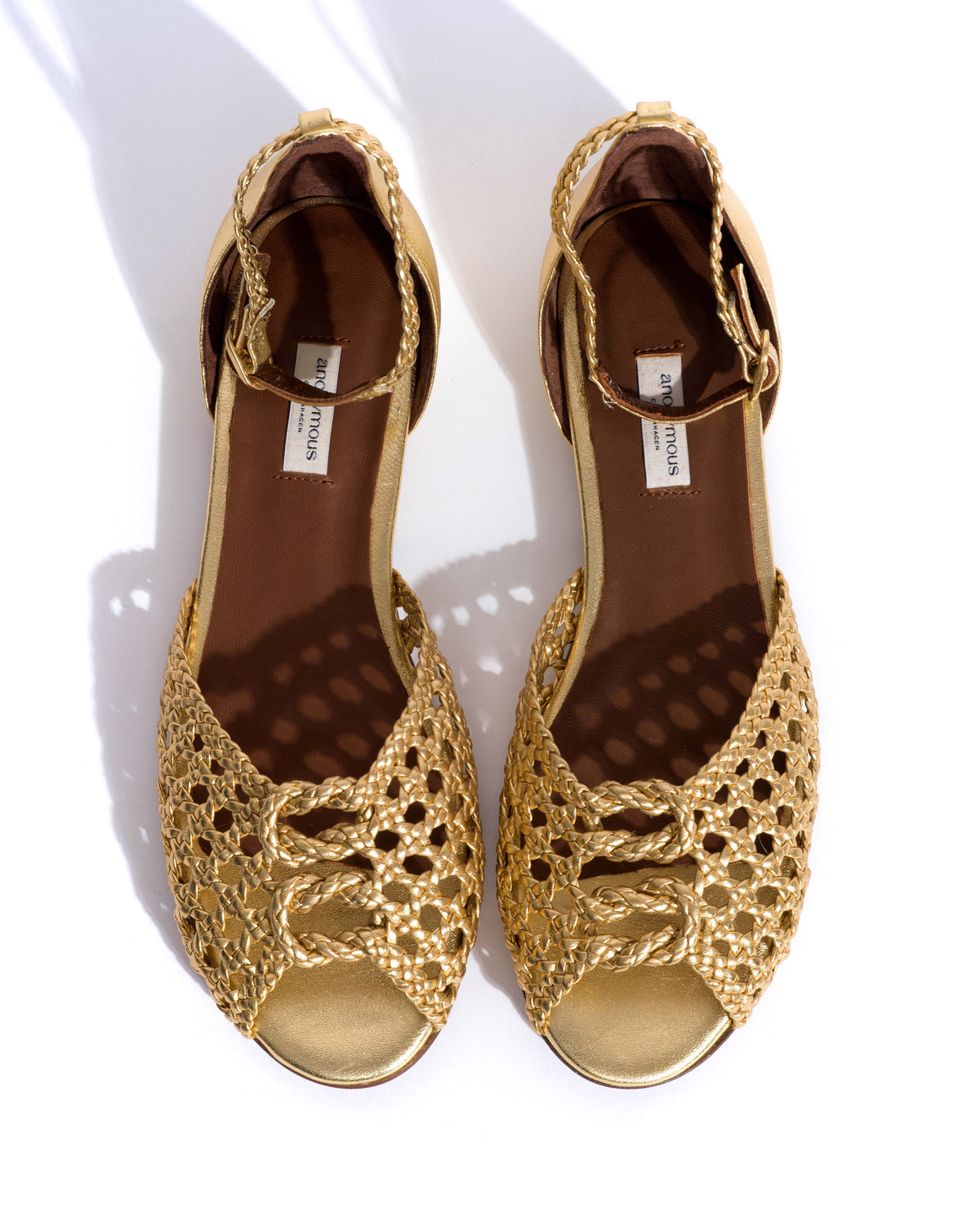 Lucy 10 hand-braided Hand-braided leather Gold