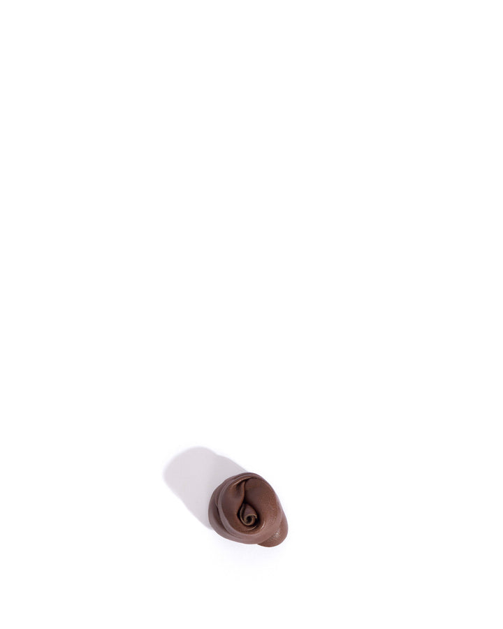 anonymous copenhagen Rose shoe clip Shiny lamb Chocolate