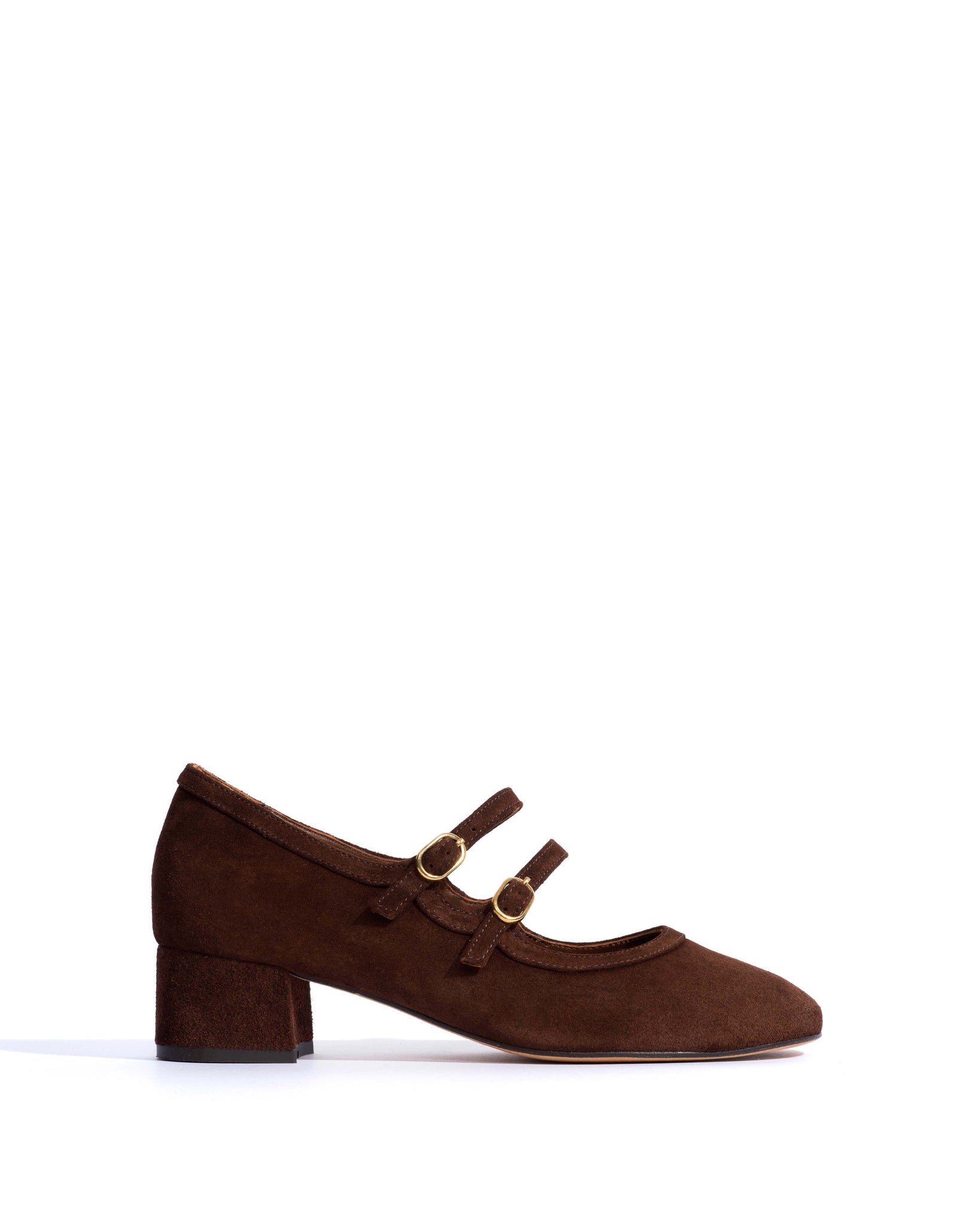 Balie 40 Calf suede Chocolate