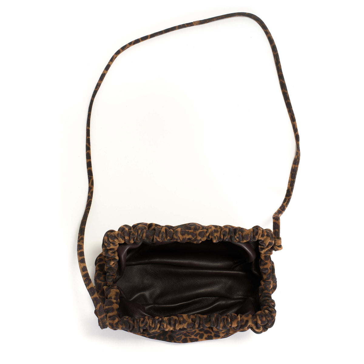 Hally classic cloud bag Calf suede print Leopard