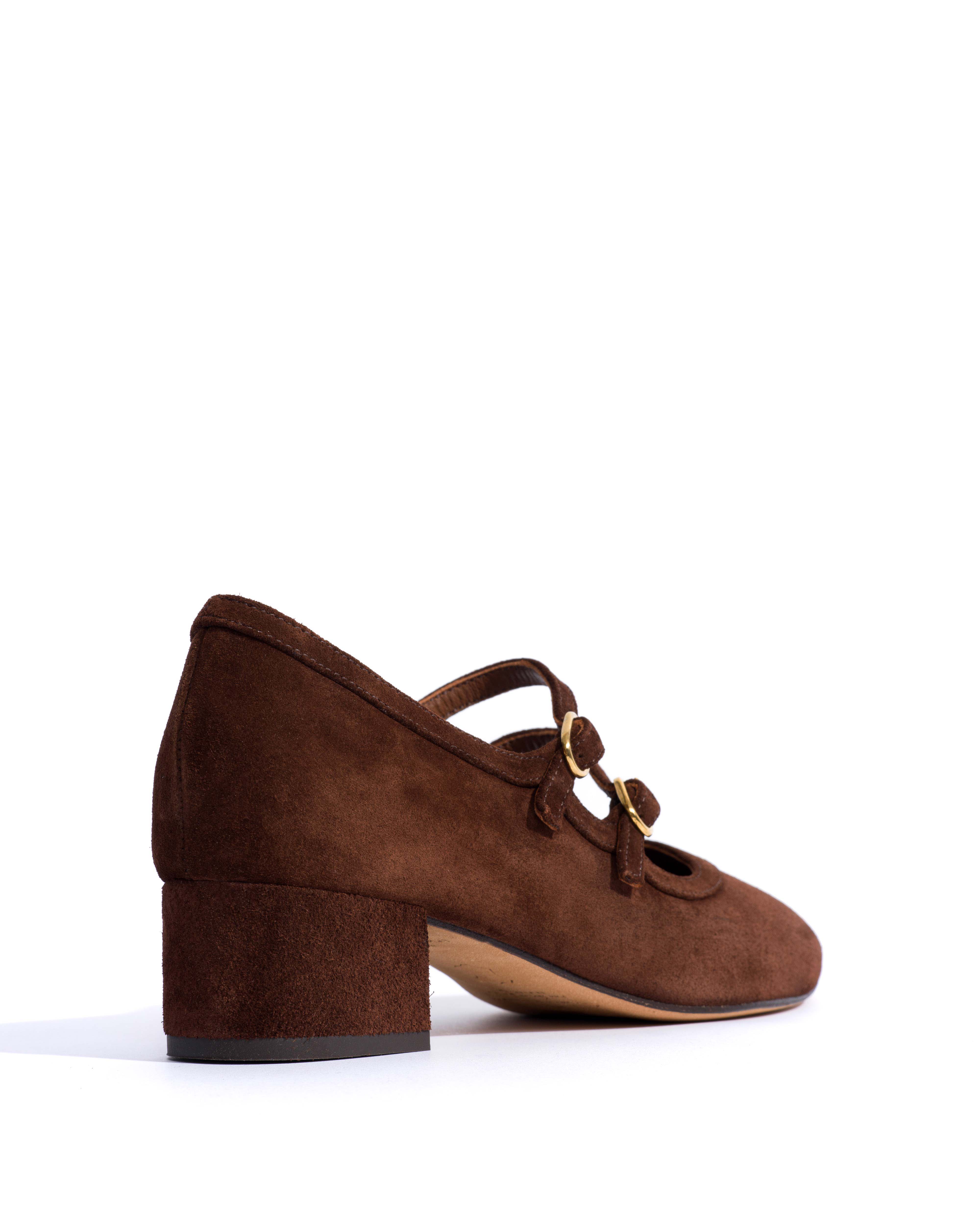 Balie 40 Calf suede Chocolate