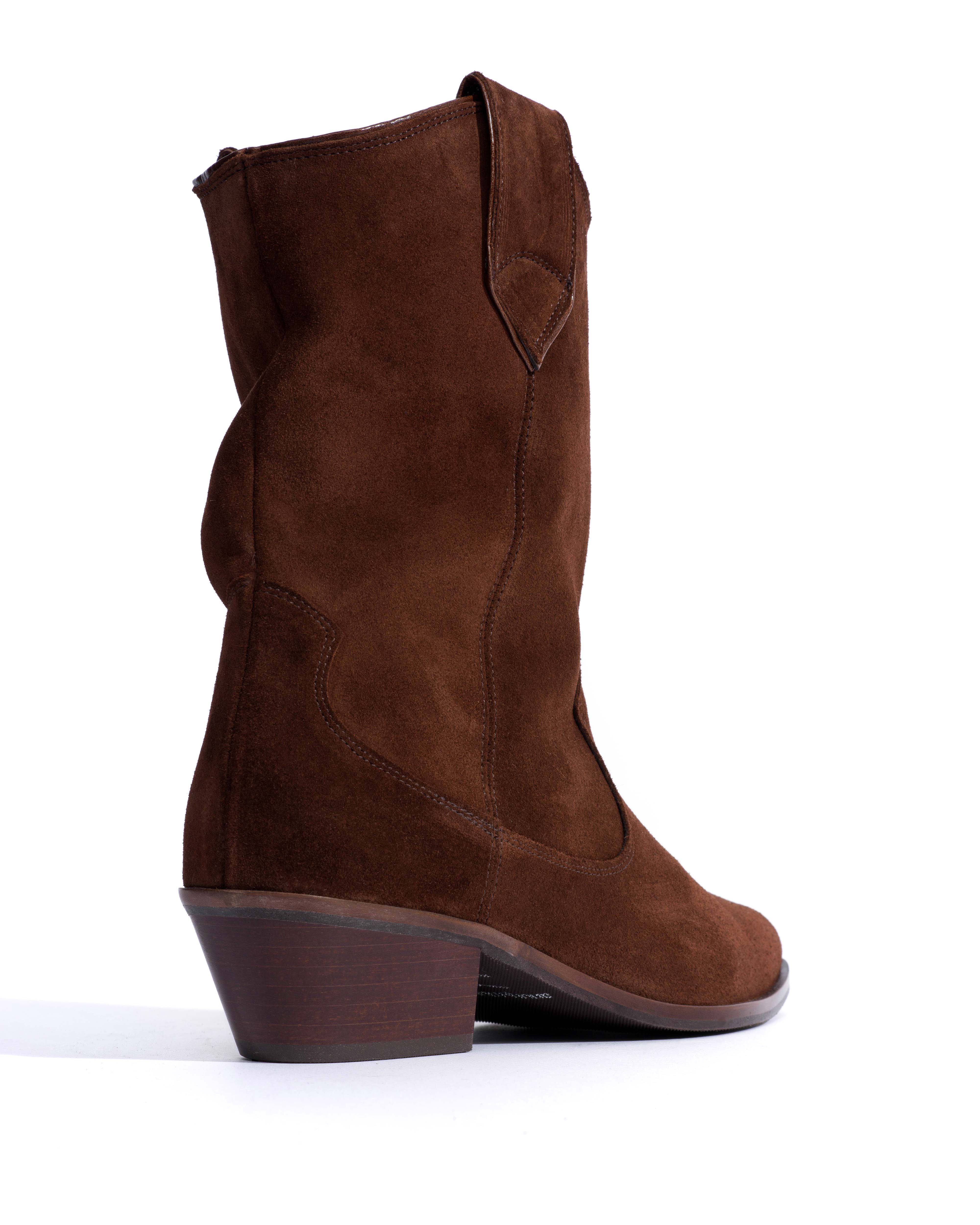 Saseline 35 Calf suede Chocolate
