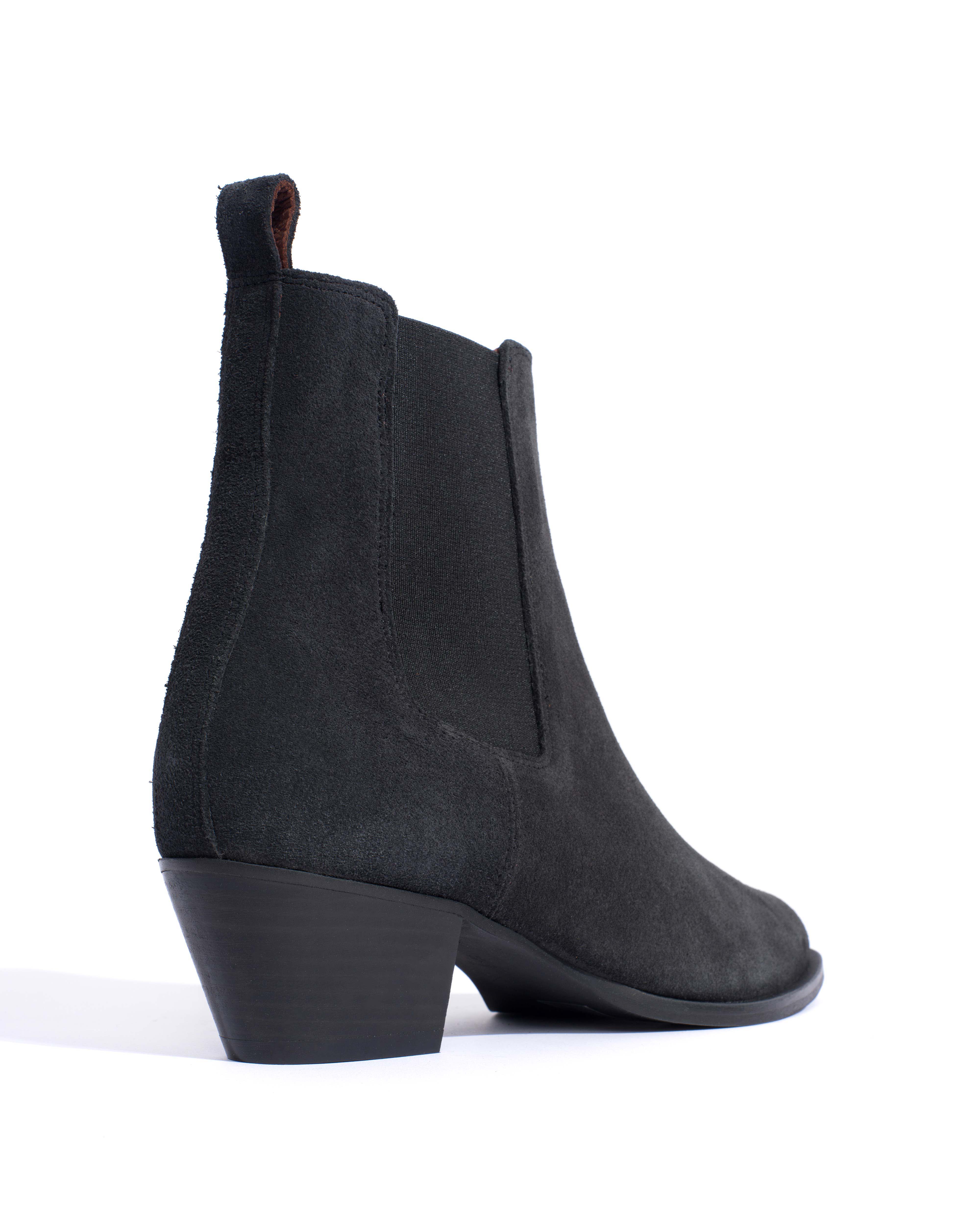 Faith Calf suede Off black