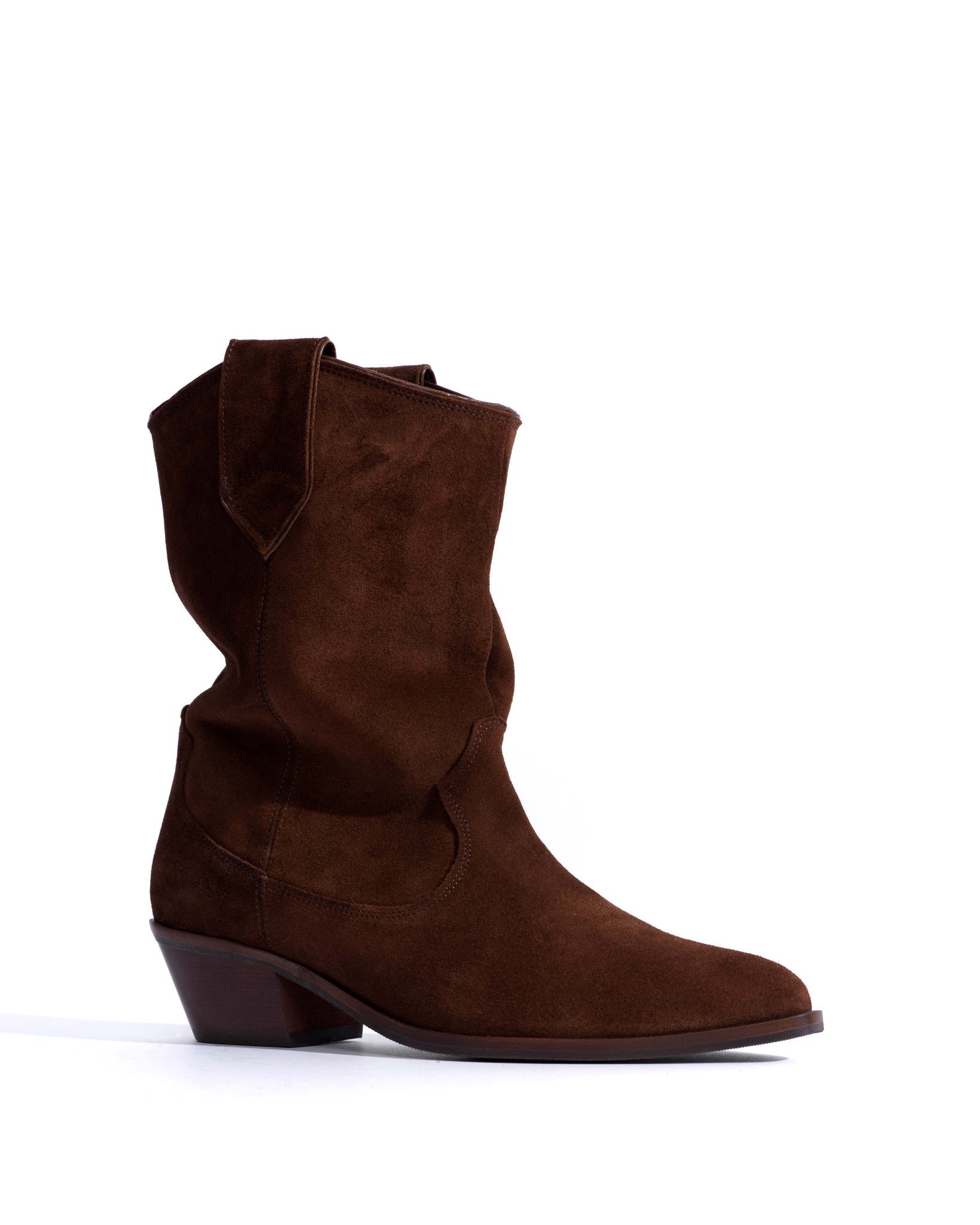 Saseline 35 Calf suede Chocolate