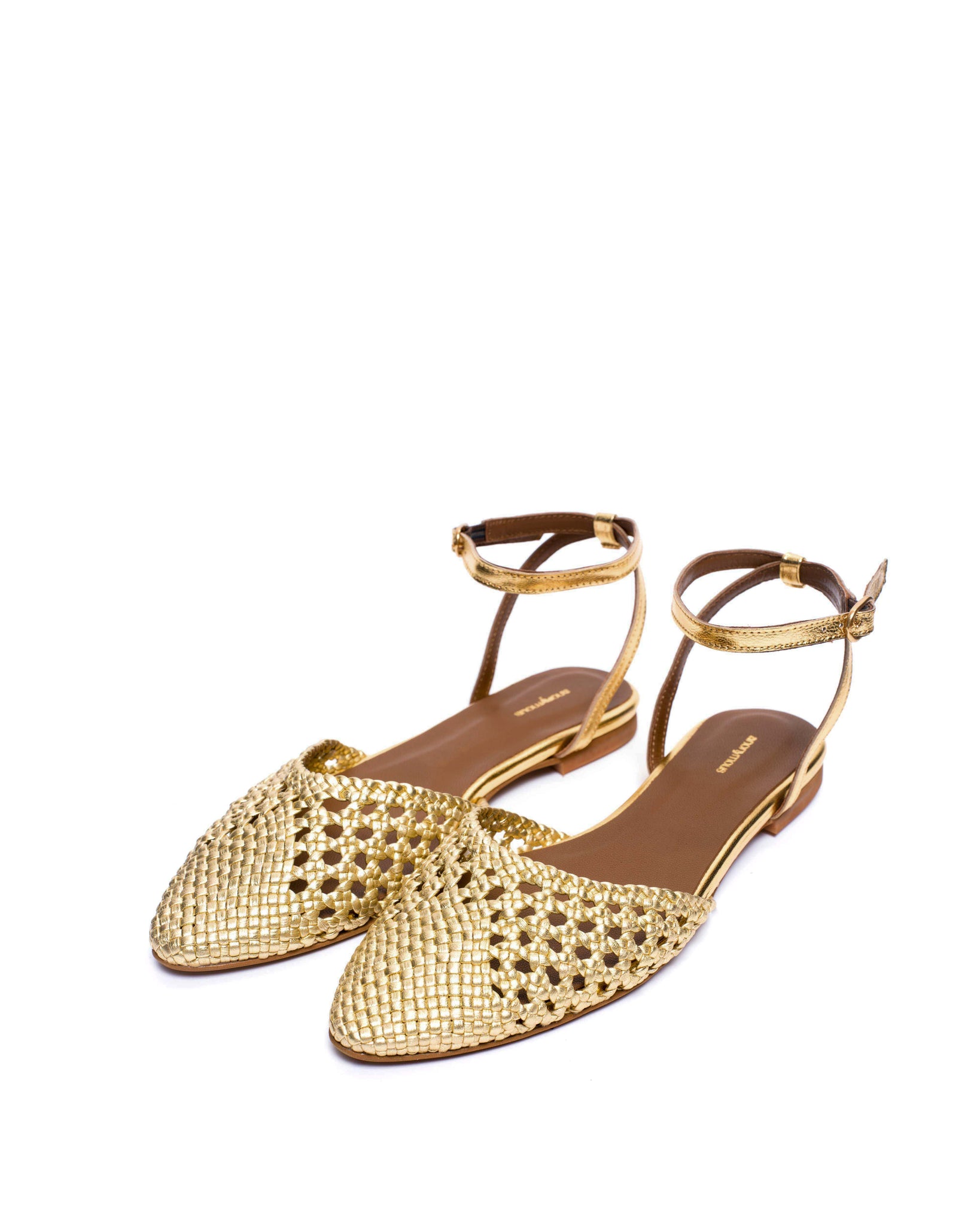 Senara 10 Hand-braided leather Gold - Anonymous Copenhagen