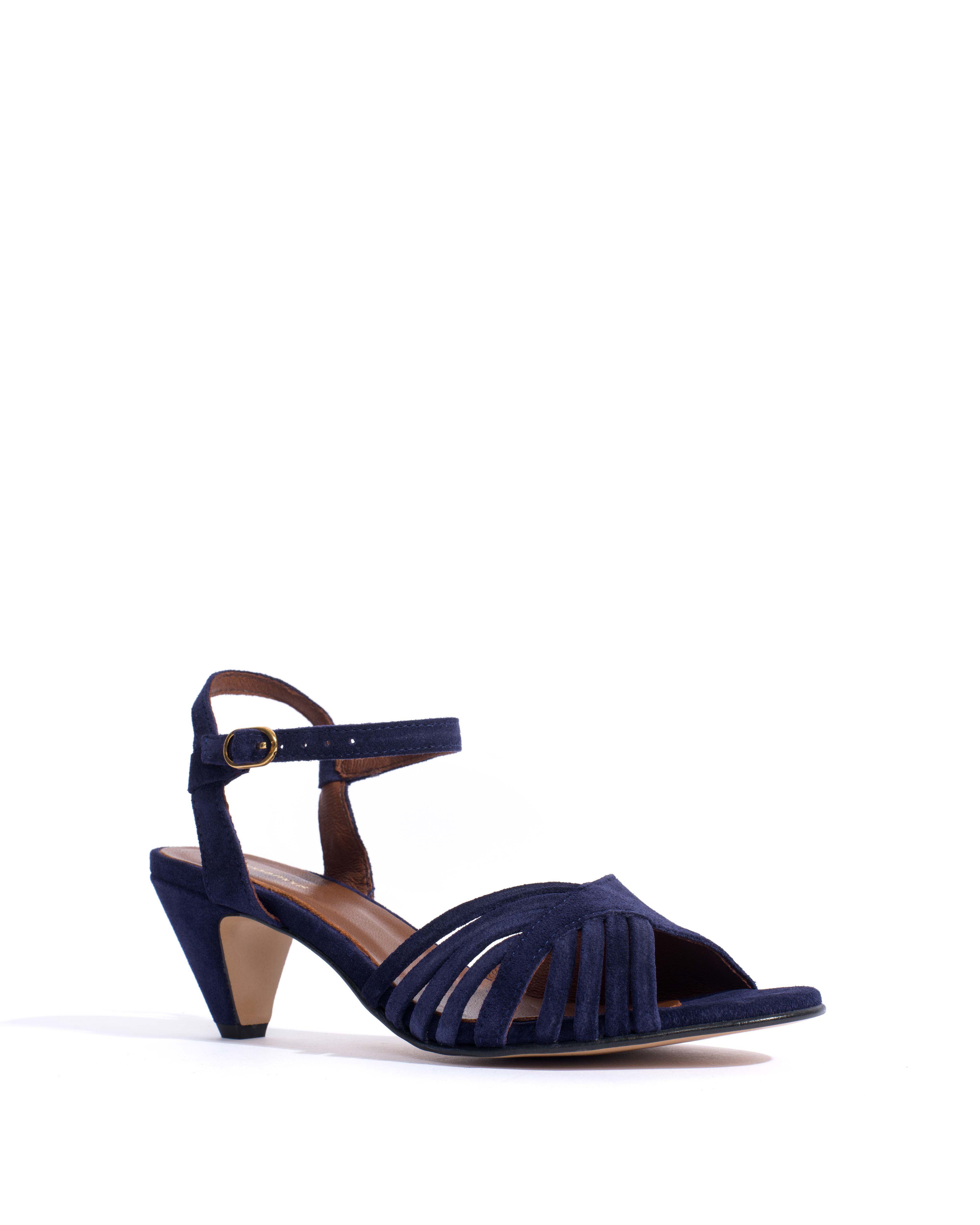 Hermine Calf suede Ink blue