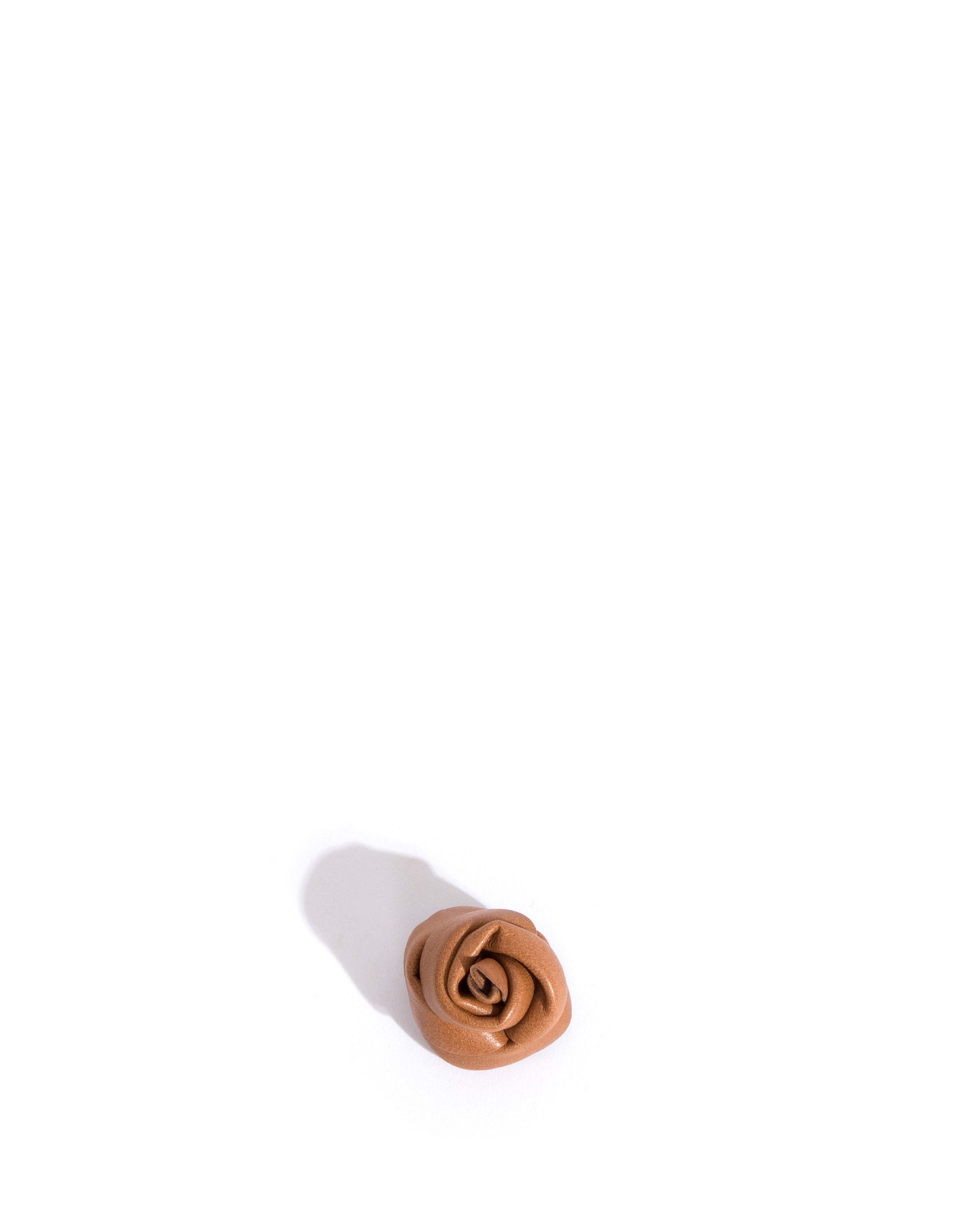 Rose shoe clip Shiny lamb Caramel