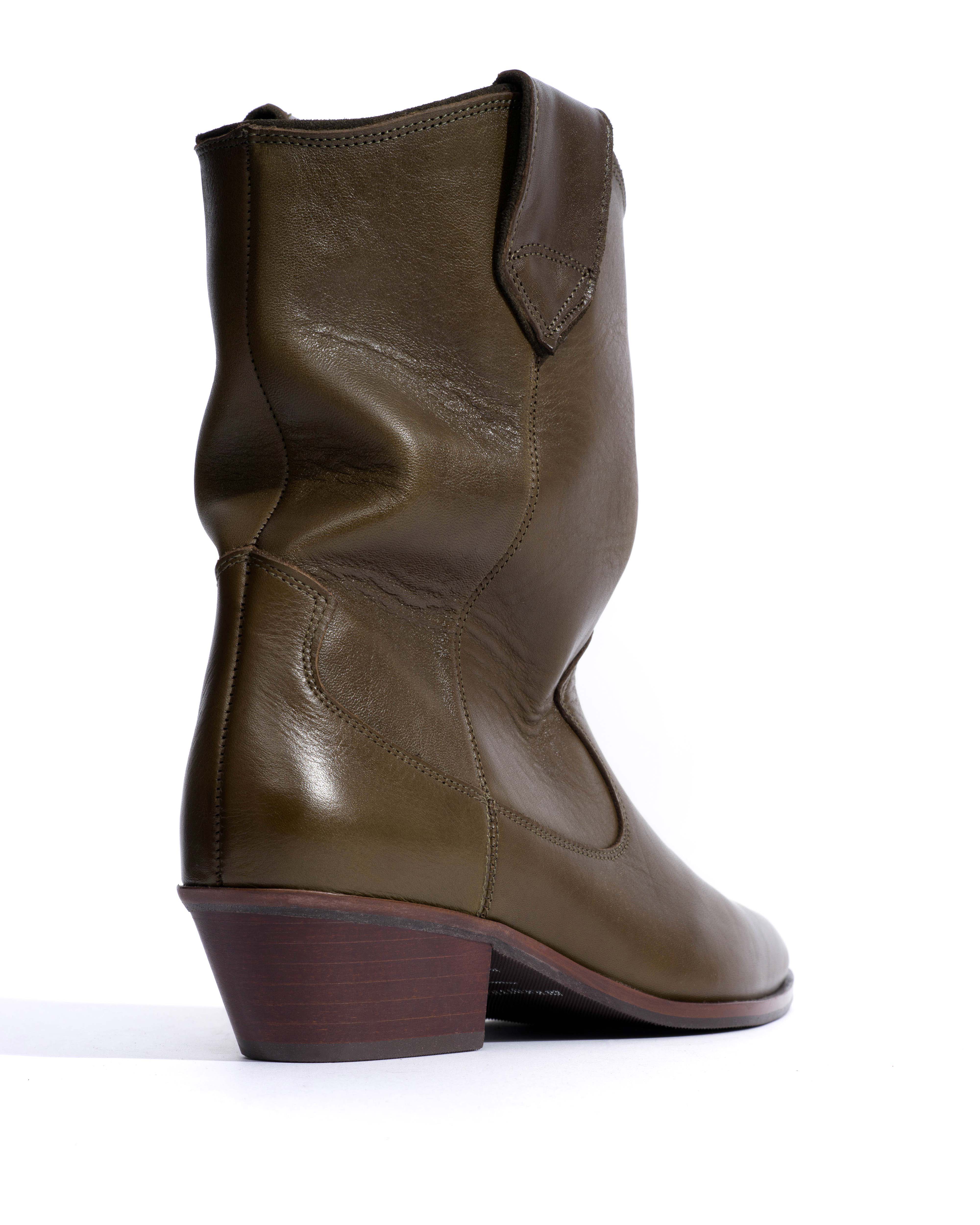 Saseline 35 Vegetal soft calf Forrest green