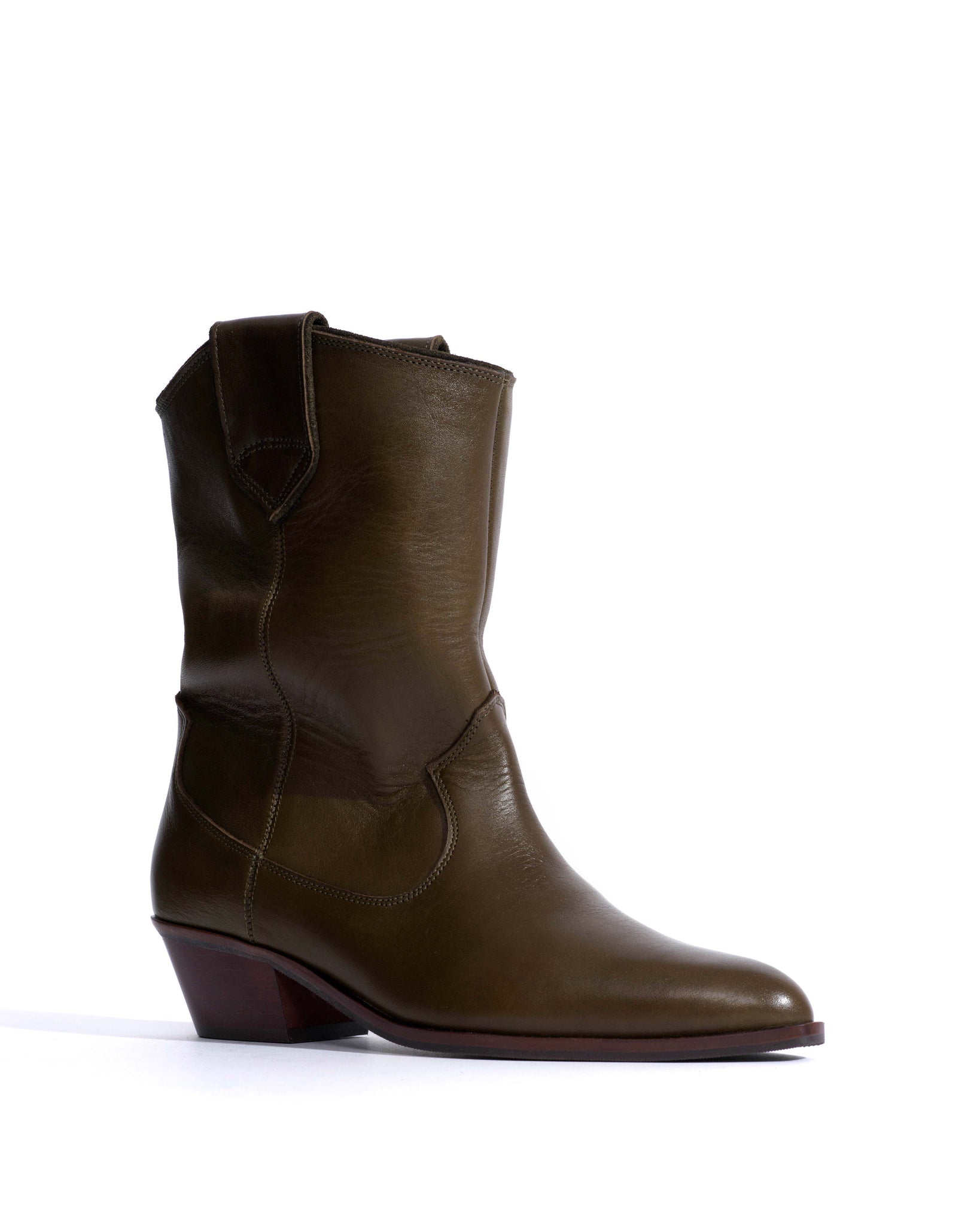 Saseline 35 Vegetal soft calf Forrest green - 