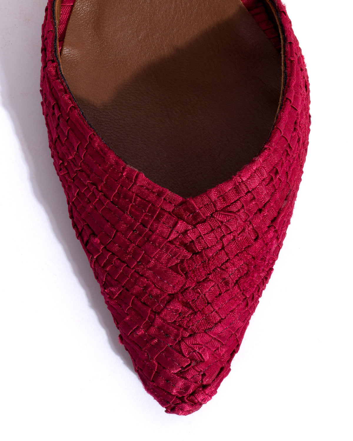 Givia 40 Pleated satin Pomegranate