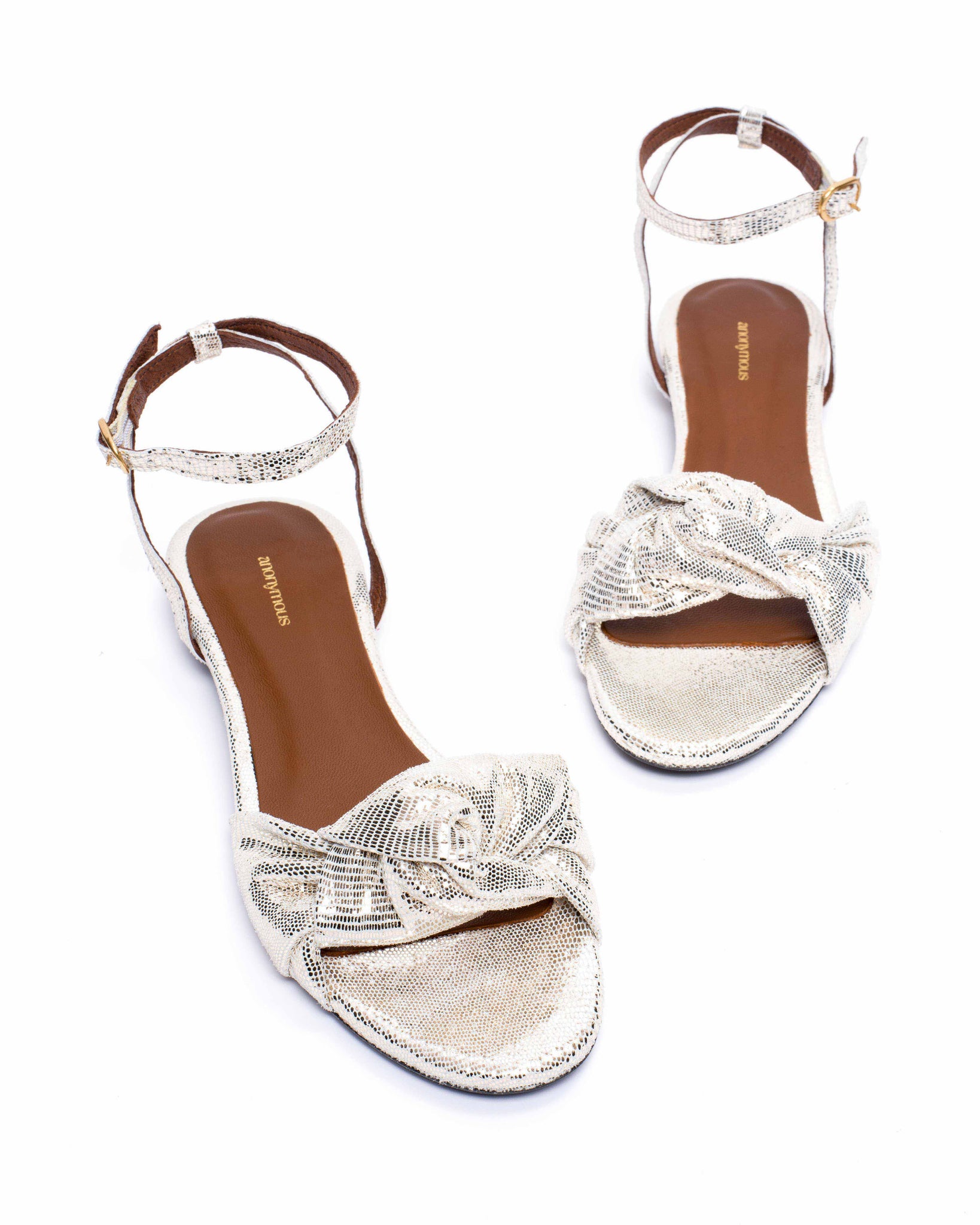 Aliza 10 Lizard metallic goat Champagne - Anonymous Copenhagen