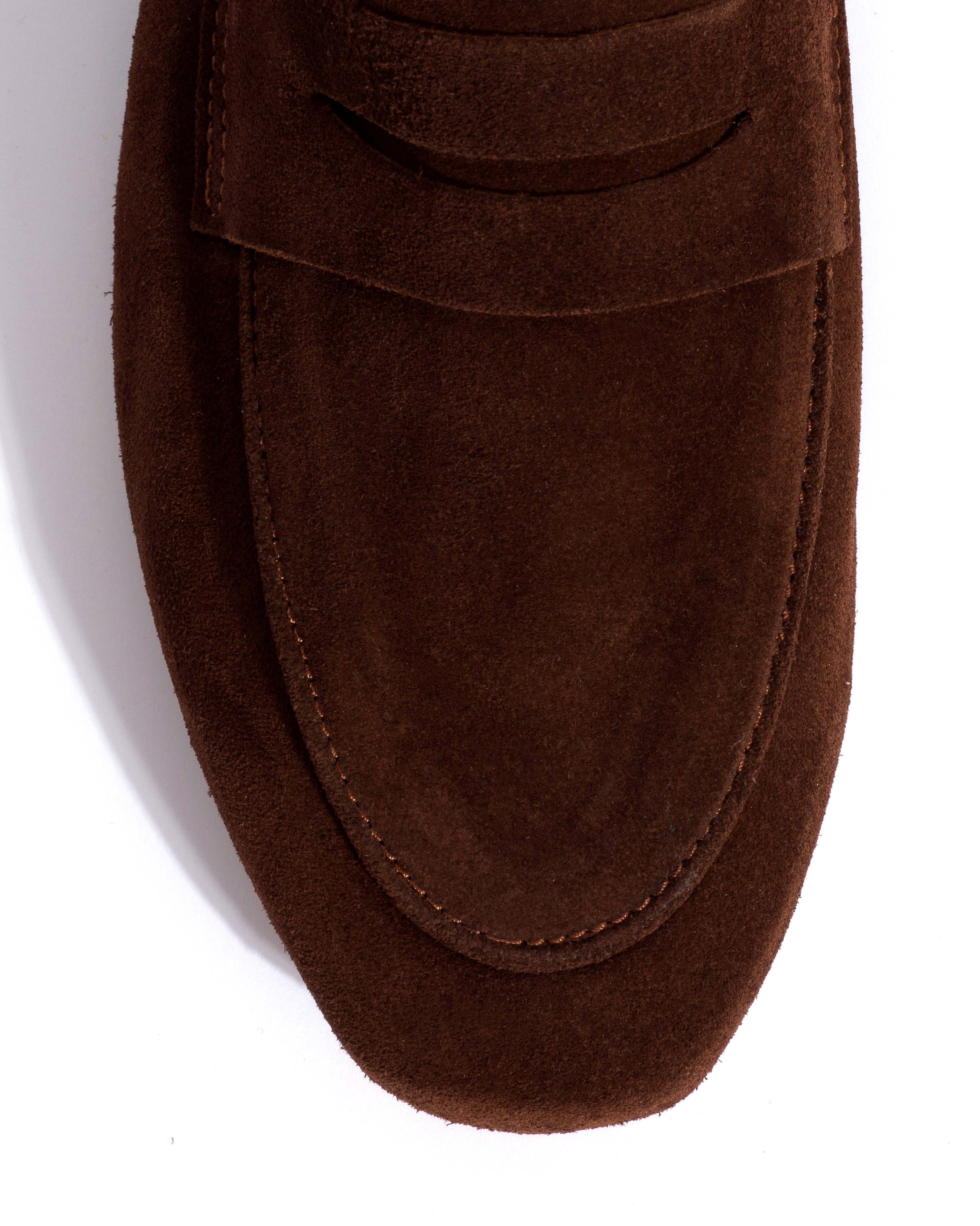 Lindsay Calf suede Chocolate