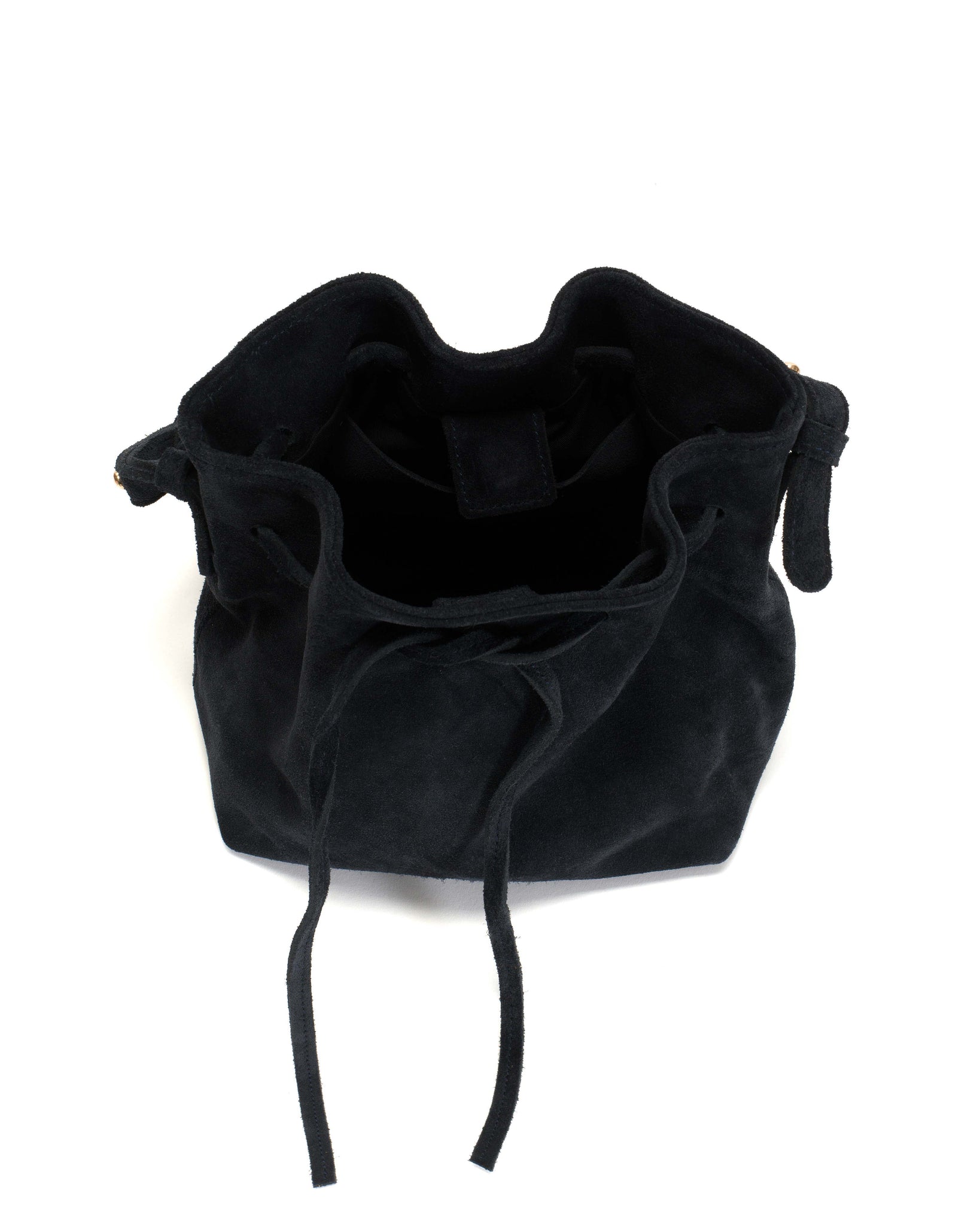 Kacey petite bucket bag Calf suede Dark blue - Anonymous Copenhagen