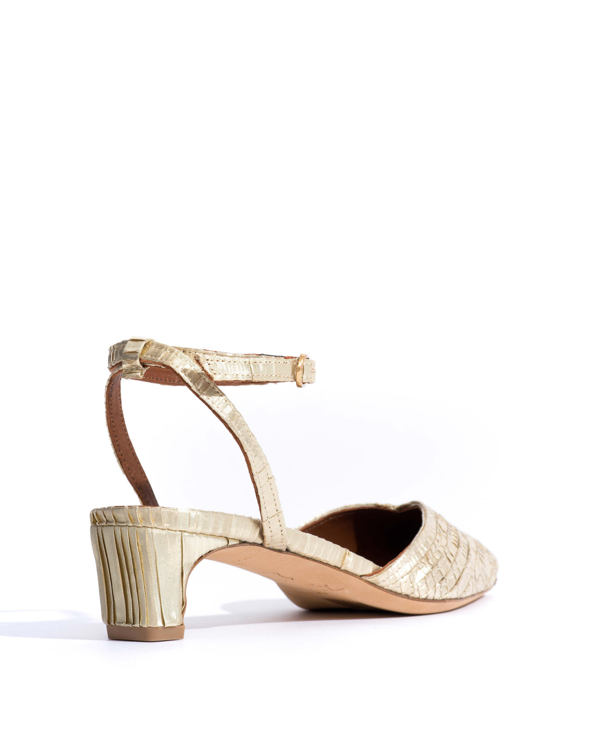 Givia 40 Pleated satin Champagne