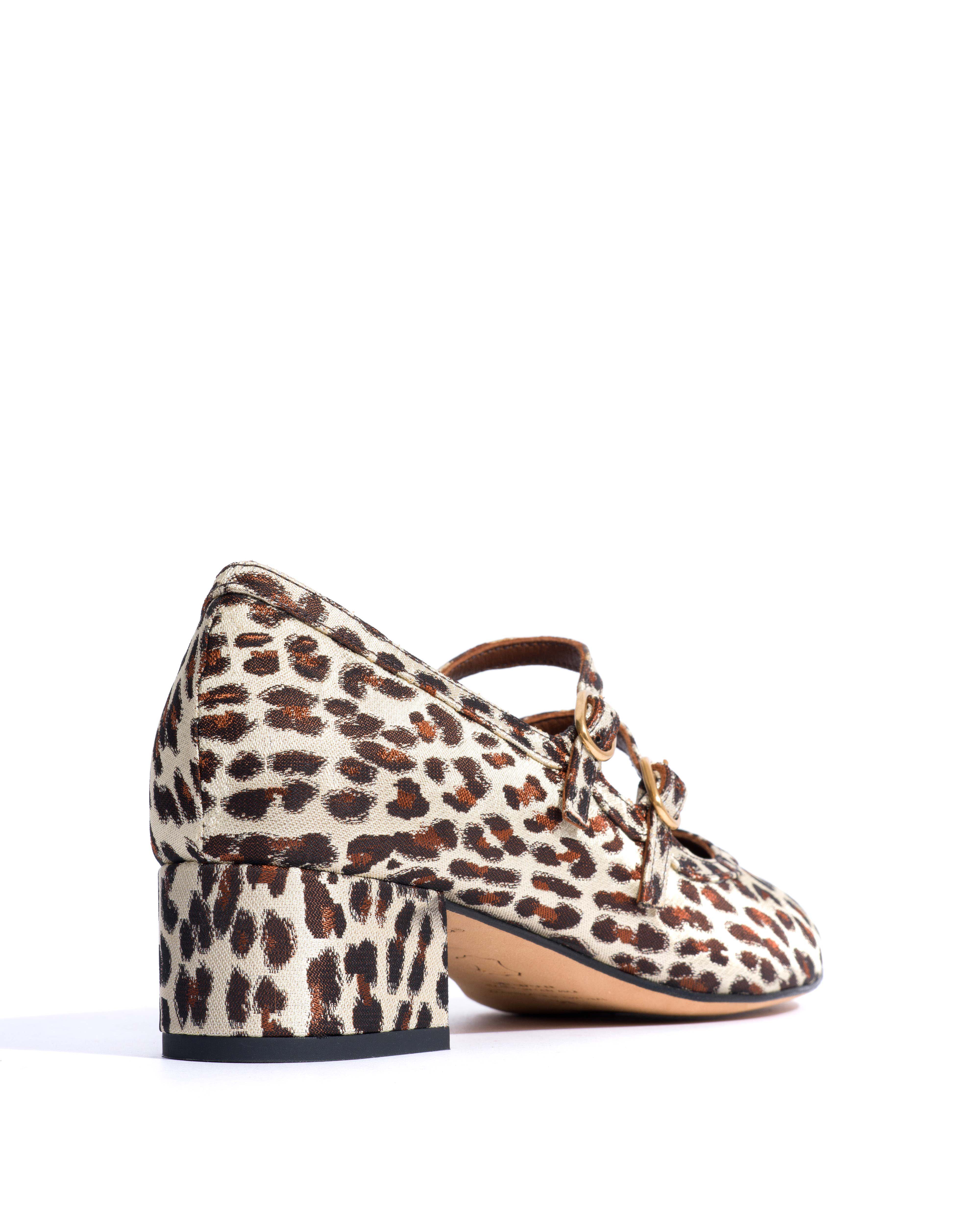 Balie 40 Vintage satin print Leopard