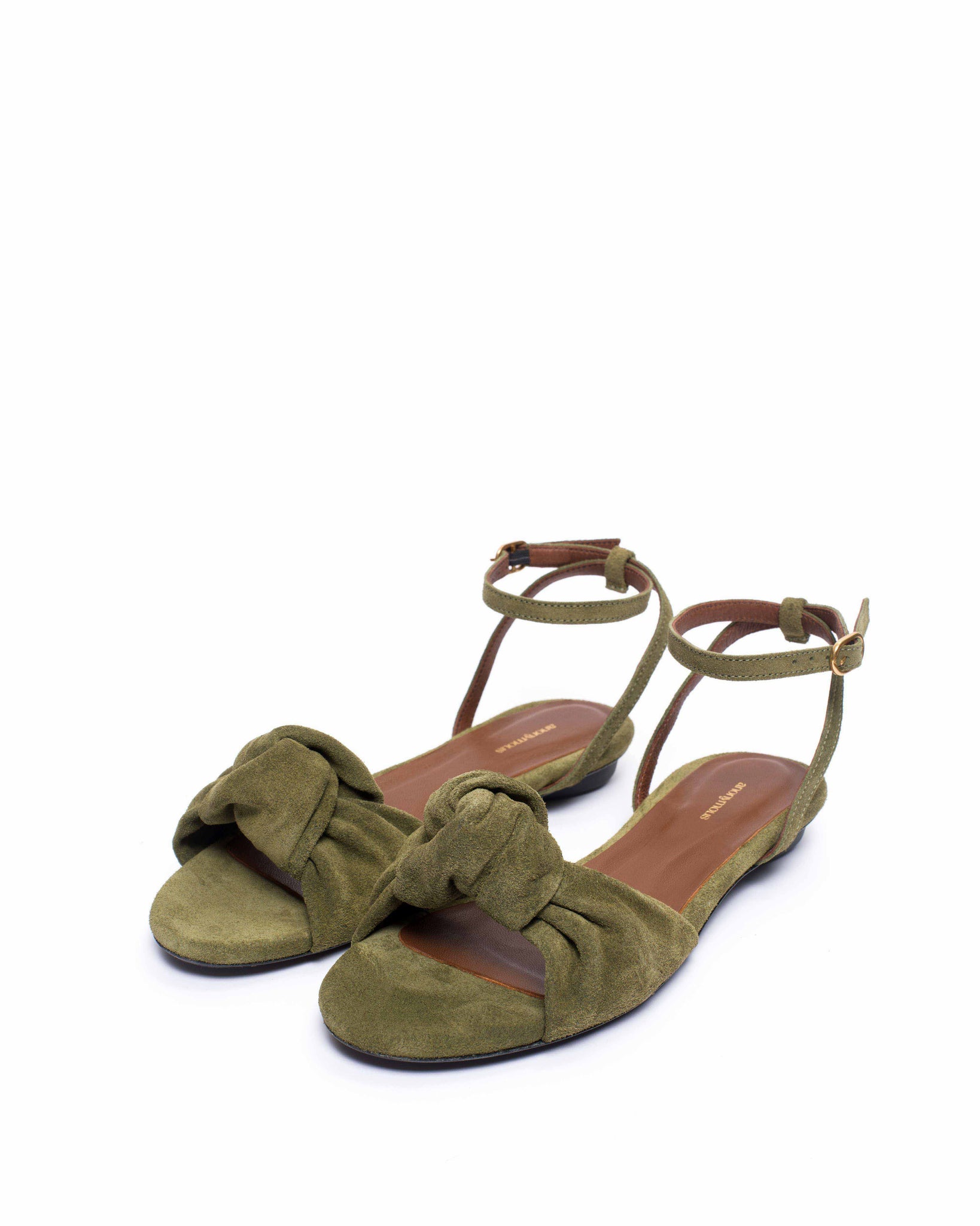 Aliza 10 Calf suede Olive green - Anonymous Copenhagen