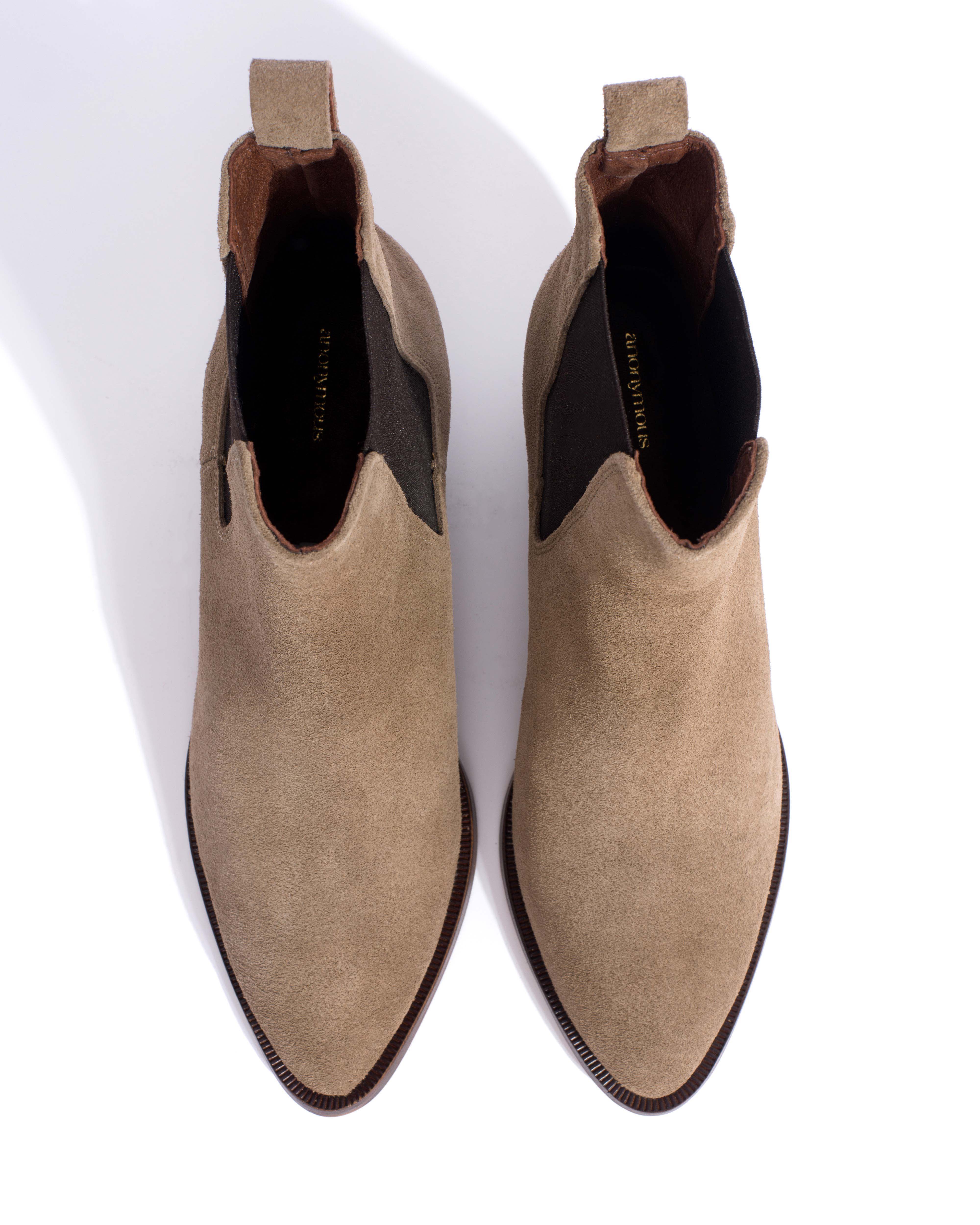 Faith Calf suede Mushroom