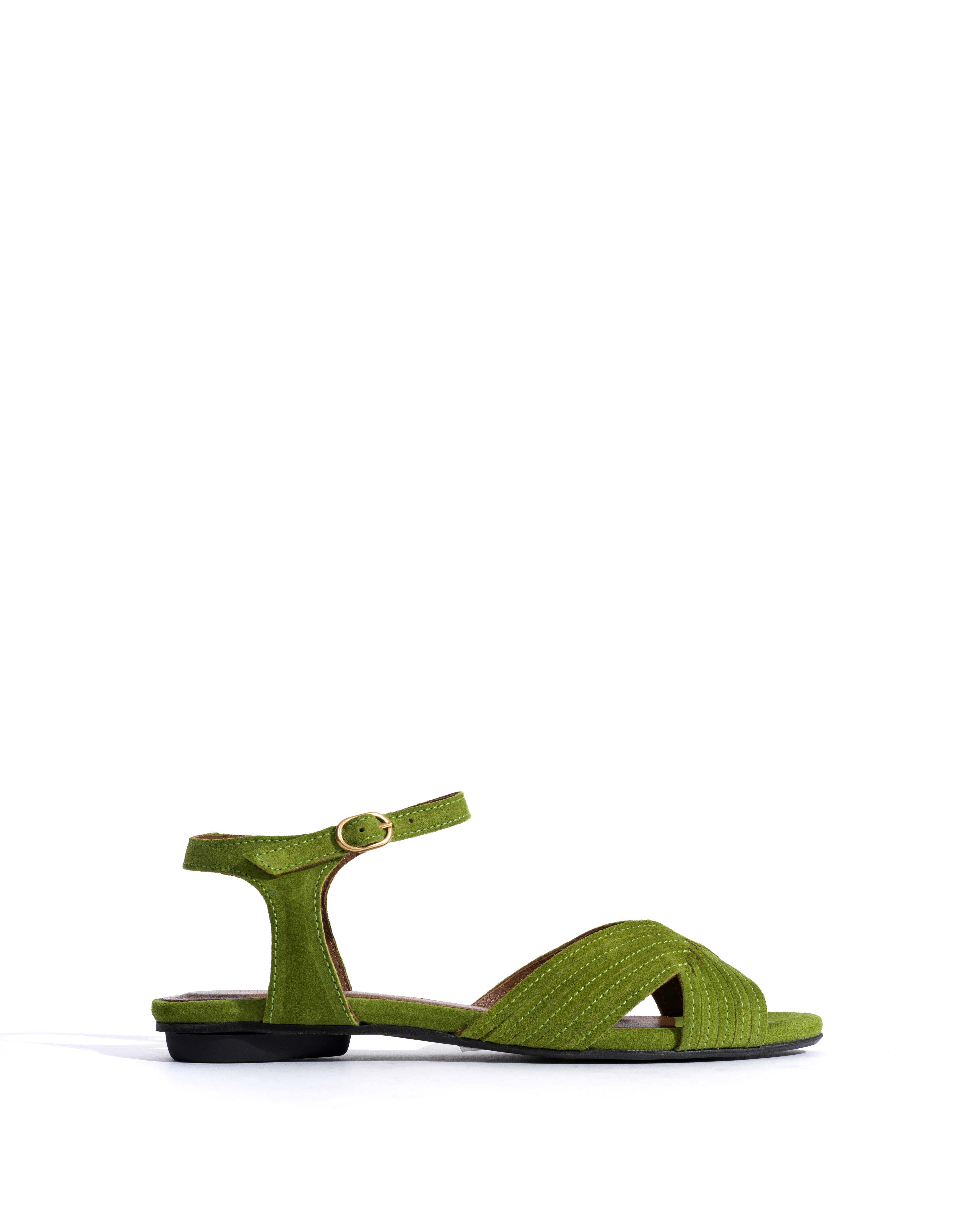 Niabi 10 Calf suede Grass green