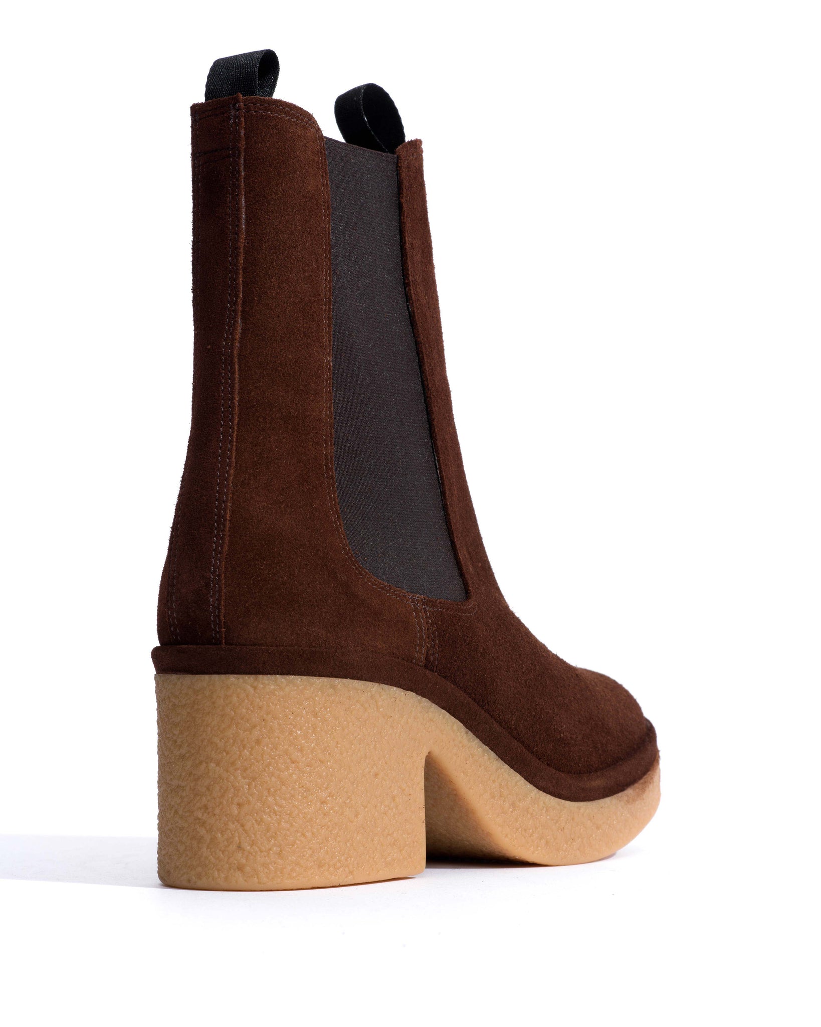Laurell 65 platform Calf suede & sole Chocolate & natural