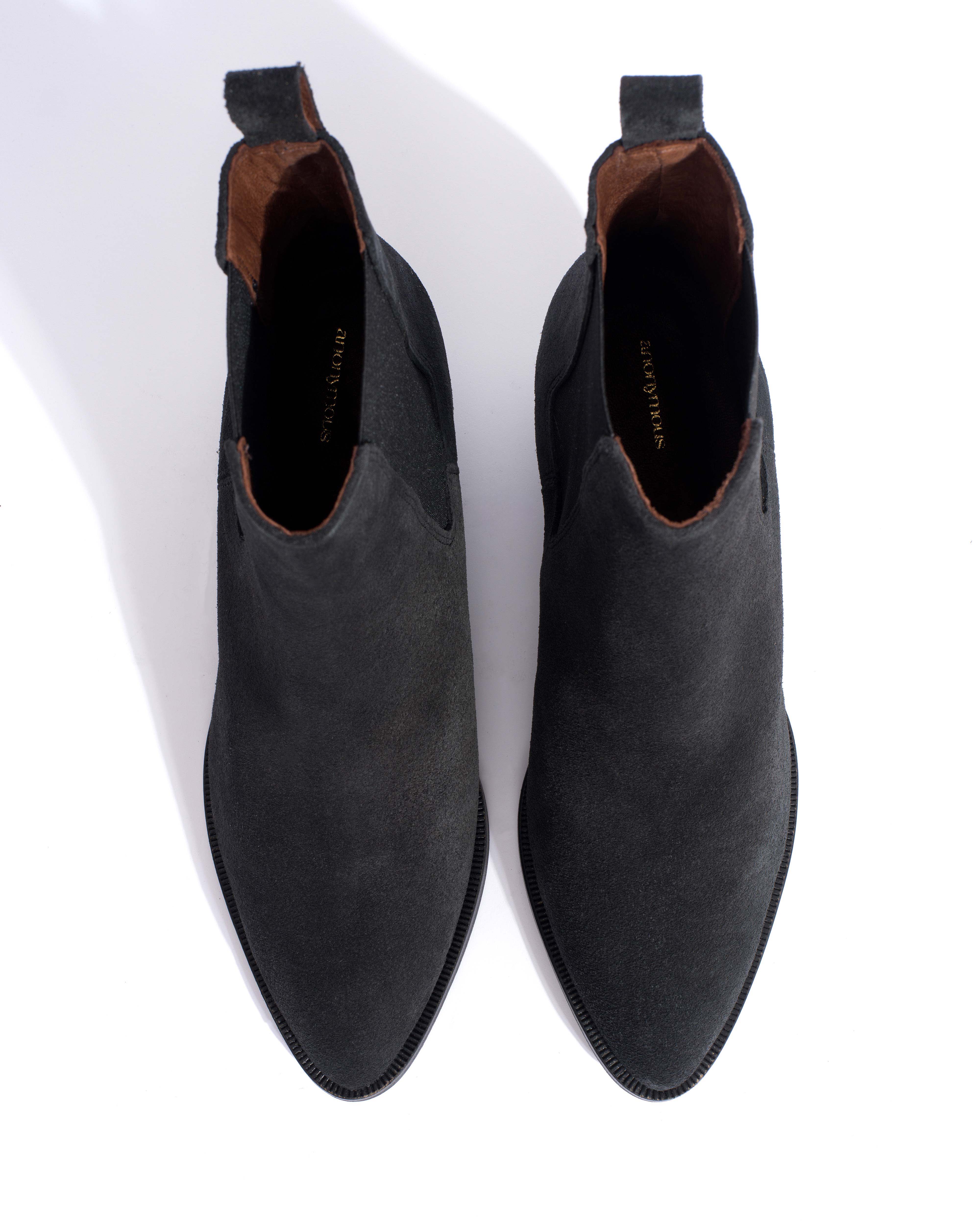 Faith Calf suede Off black